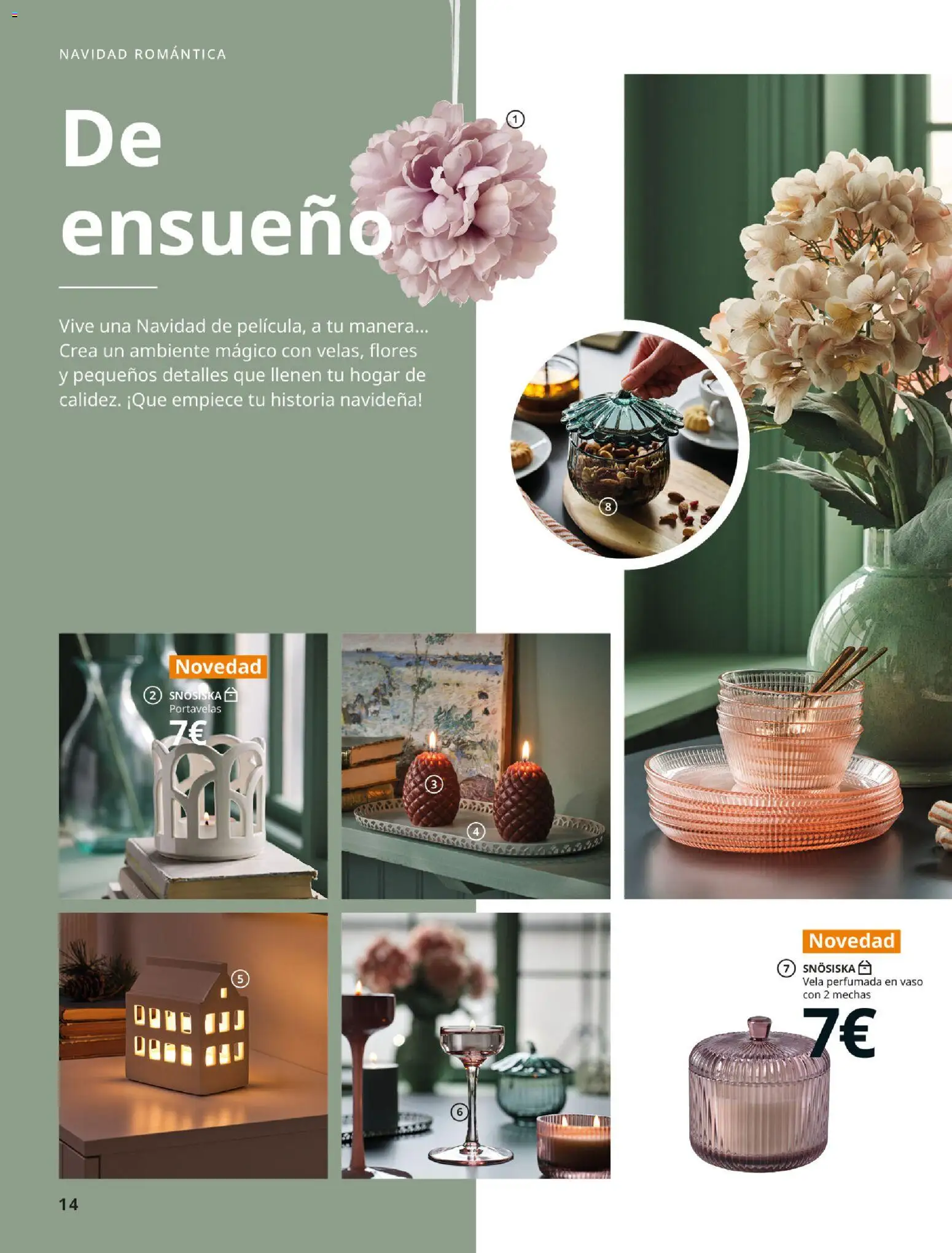 IKEA - Brochure de Navidad │ válido desde el 06/10/2026 | Página: 14 | Productos: Flores, Vela