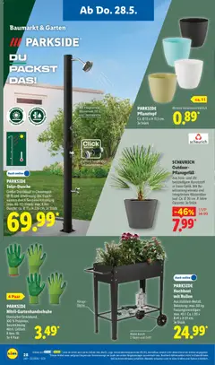 Lidl Prospekt ab 26.05.2026 gültig | Seite: 40 | Produkte: Hochbeet, Thermometer, Dusche, Duschkopf