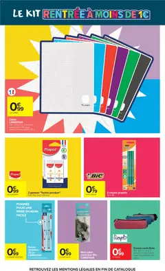 Carrefour Market - Prévisualisation de Carrefour Market Rentrée des classes 3 valide à partir de 11/08/2026 | Page: 10 | Produits: Souris, Correcteur, Couverture, Prise