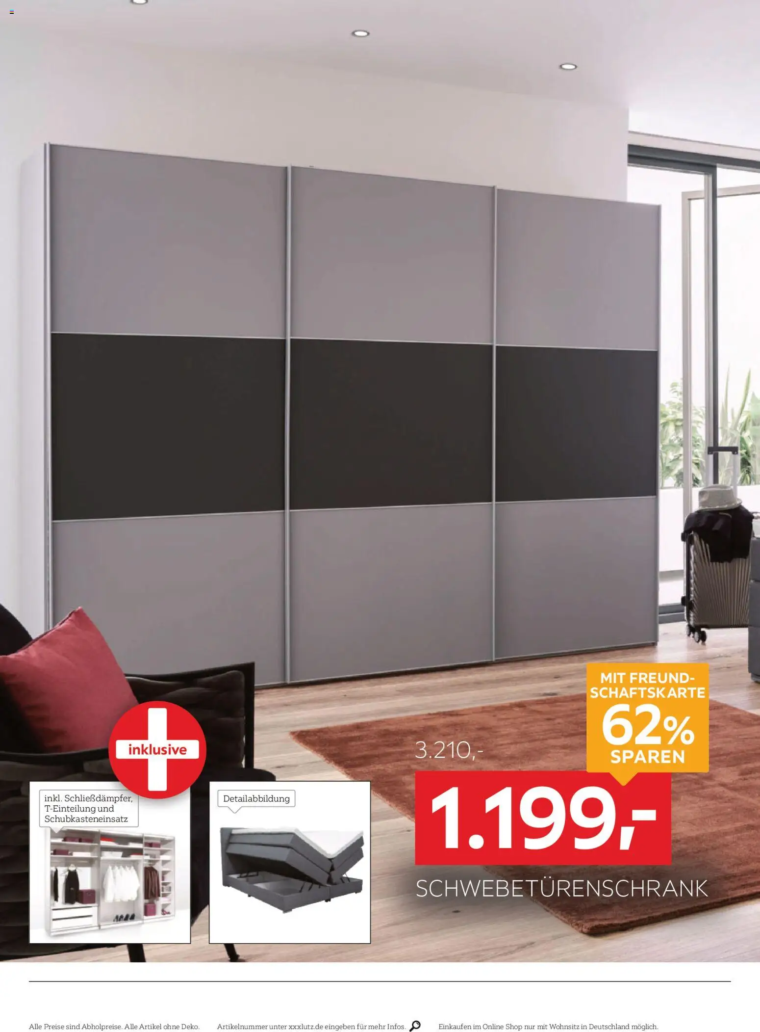 XXXLutz Nr. 1 beim Preis – gültig ab 17.10.2026 | Seite: 14 | Produkte: Matratze, Lattenrost, Schwebetürenschrank, Boxspringbett