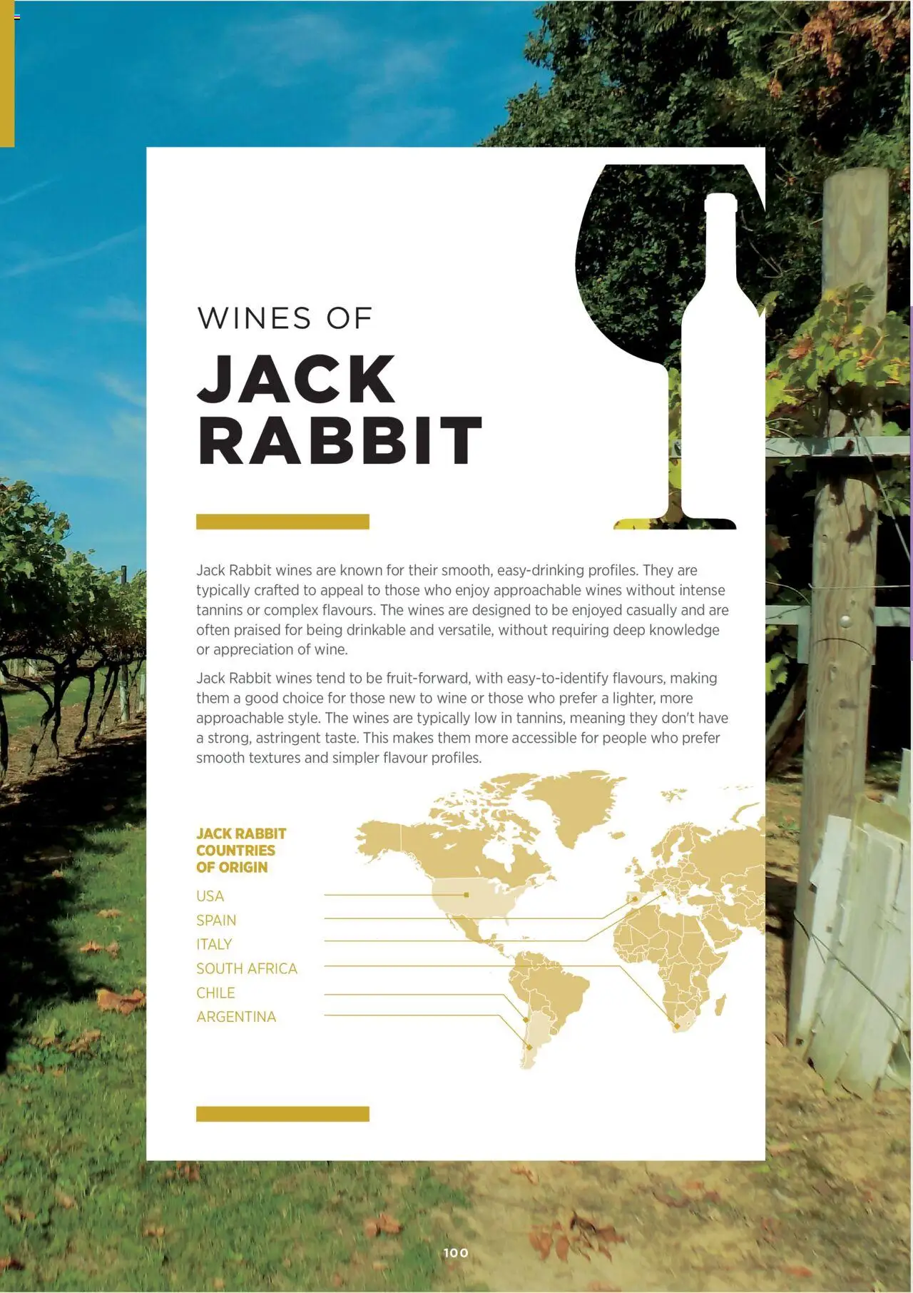 {H1} | Page: 100 | Products: Rabbit, Wine