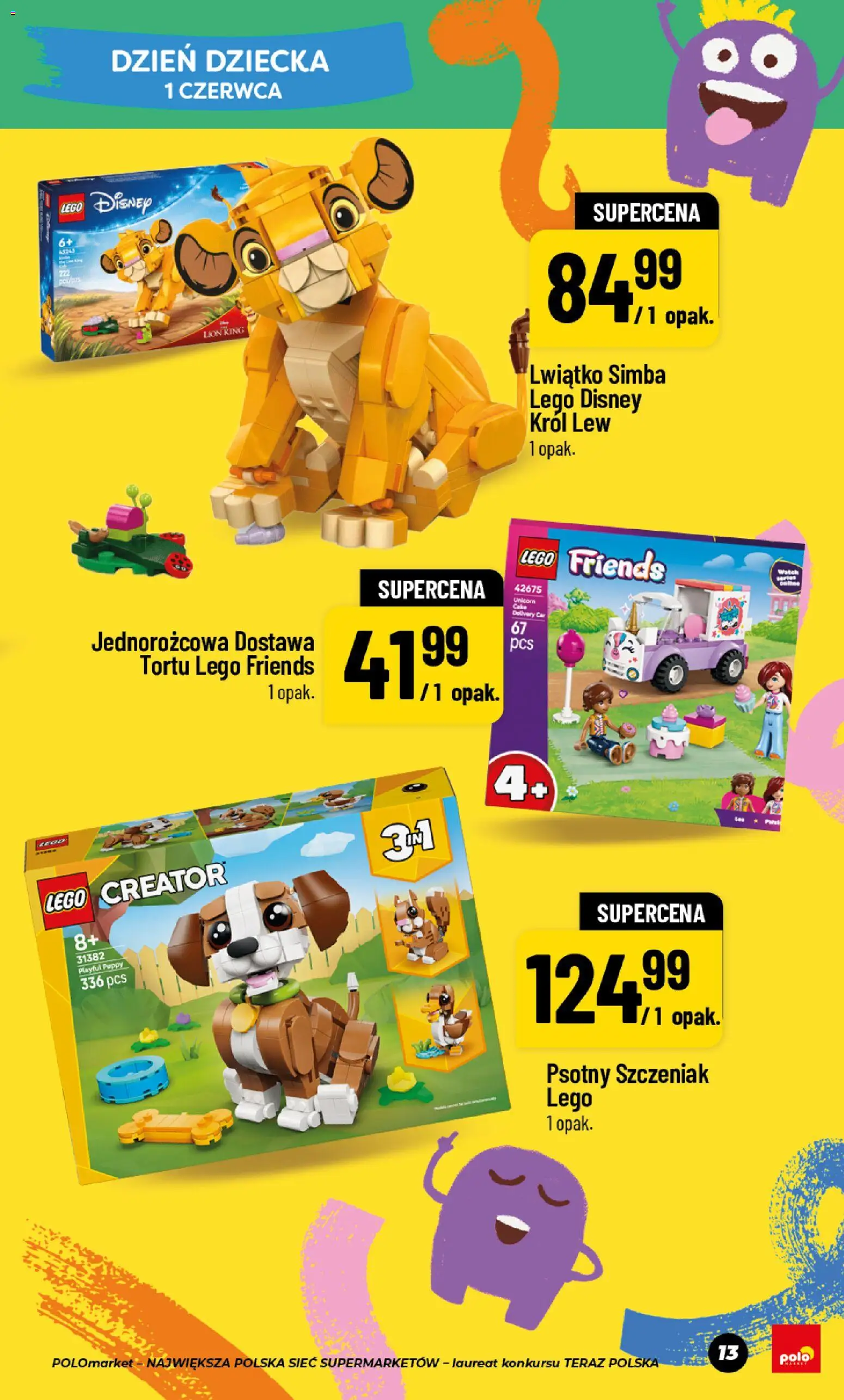 POLOmarket gazetka - Dzień Dziecka od 15.05.2026 | Strona: 13 | Produkty: Lego