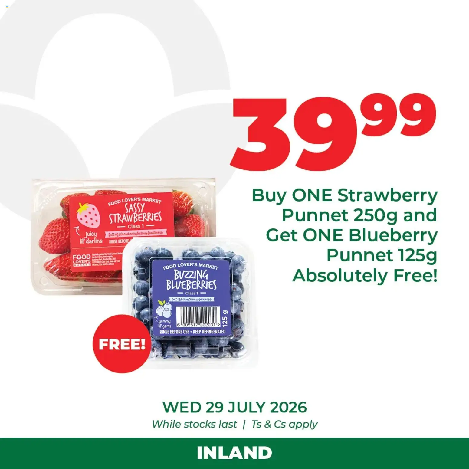 New Food Lover's Market catalogue – valid from 29/07/2026 | Page: 3 | Products: Blueberries, Strawberries
