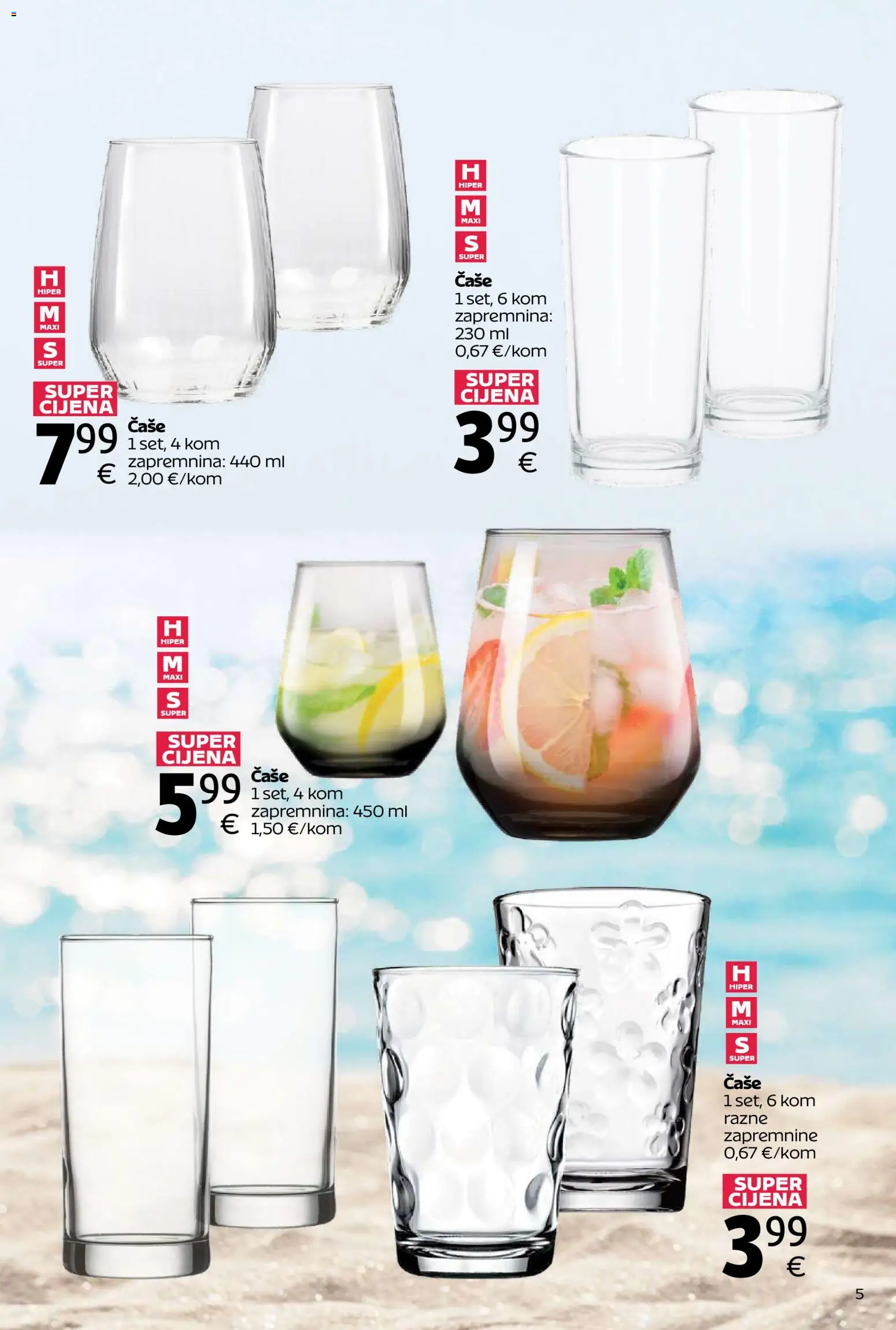 Tommy katalog | vrijedi od 06.07.2026 | Stranica: 5 | Proizvodi: Čaše