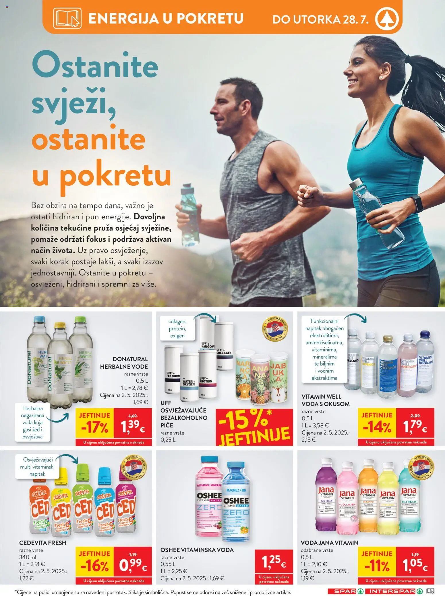 Spar katalog | vrijedi od 22.07.2026 | Stranica: 25 | Proizvodi: Voda, Cedevita