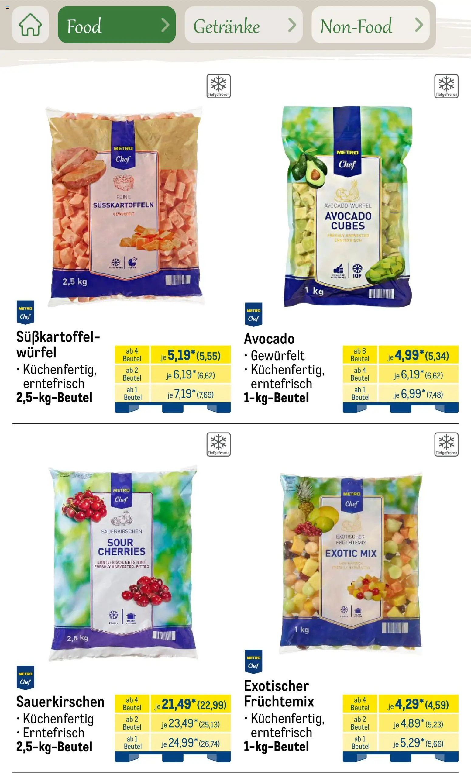 Metro Saisonkatalog Outdoor Dining – gültig ab 01.06.2026 | Seite: 29 | Produkte: Avocado