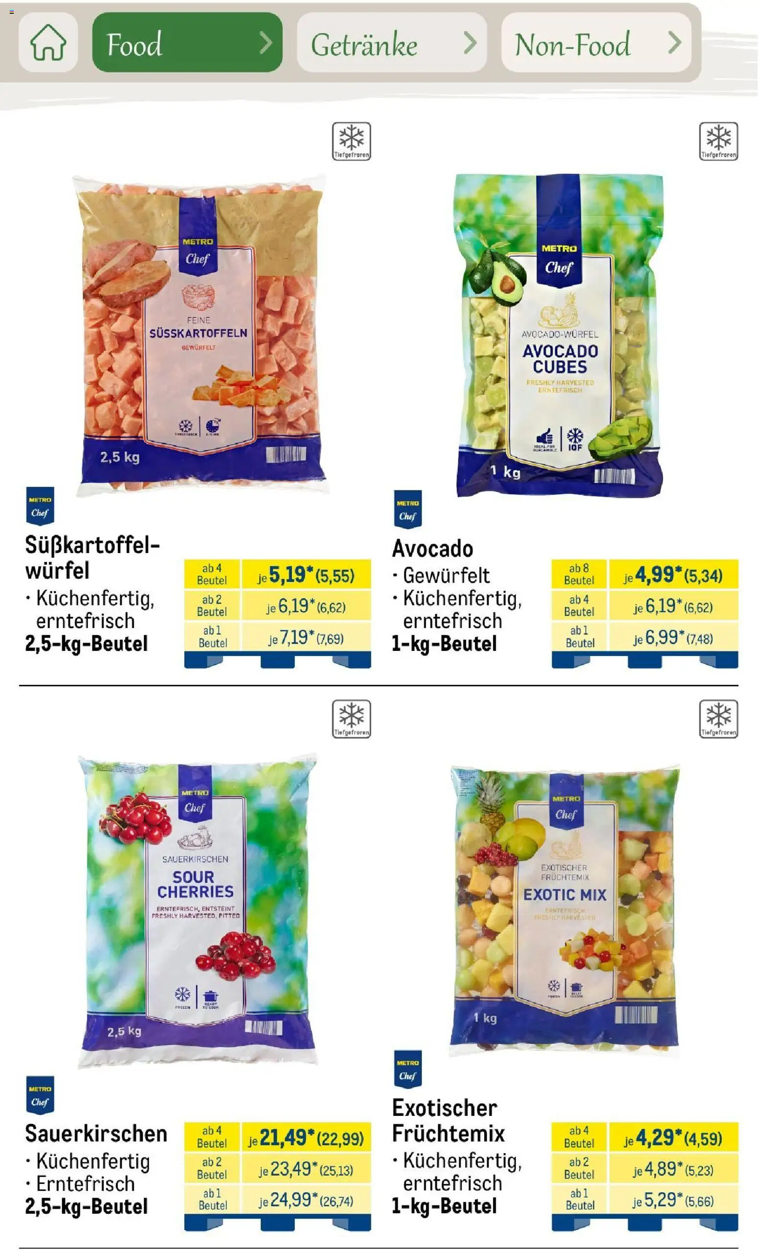 Metro Saisonkatalog Outdoor Dining – gültig ab 01.06.2026 | Seite: 29 | Produkte: Avocado