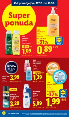 NIVEA MEN Gel za tuširanje, Razne vrste - Pregled kataloga iz trgovine Lidl, vrijedi od 12.10.2026 | Stranica: 24 | Proizvodi: Med, Krema, Mango, Kokos