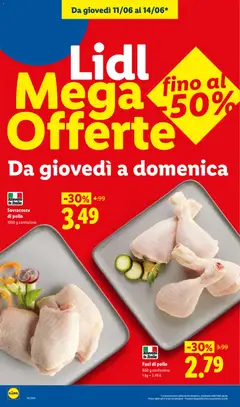 Anteprima del volantino Sovracosce di pollo, Sovracosce di pollo 1000 g confezione valido a partire dal 11.06.2026 | Pagina: 2