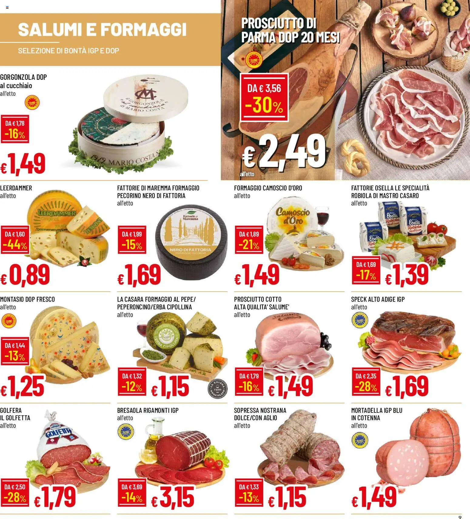 Volantino Galassia del 02/11/2026 | Pagina: 9 | Prodotti: Bresaola, Prosciutto, Aglio, Gorgonzola