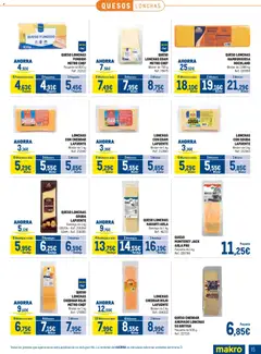 Vista previa Makro Lácteos válido desde el 05/10/2026 | Página: 15 | Productos: Queso fundido, Queso Edam, Queso, Hamburguesa