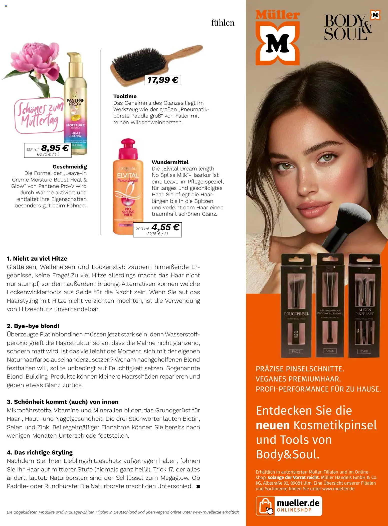 Müller Lifestyle – gültig ab 05.05.2026 | Seite: 35 | Produkte: Lockenstab, Creme, Concealerpinsel, Foundation