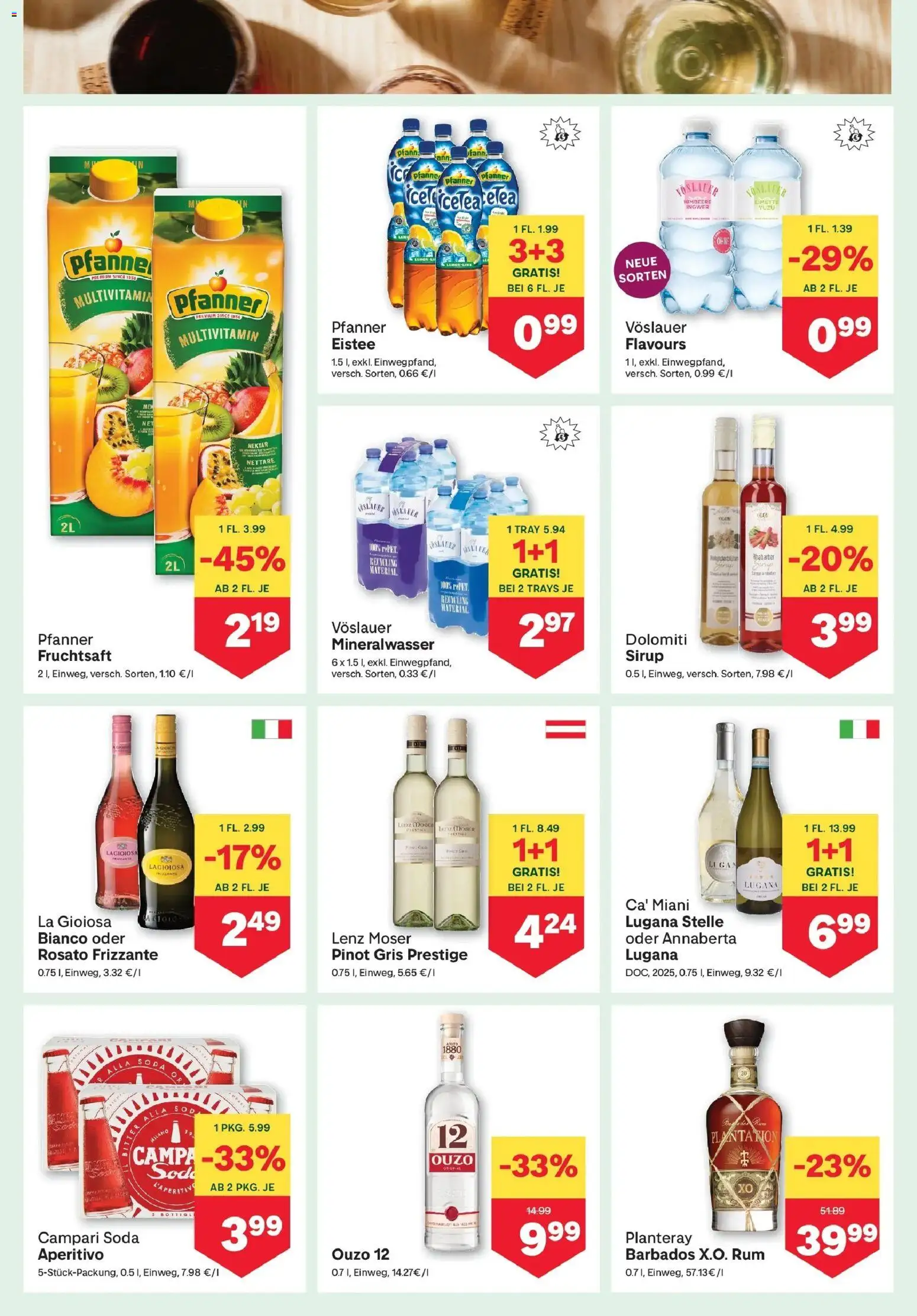 MPREIS Pfunds von 24.09.2026 - Aktuelle Angebote | Seite: 10 | Produkte: Campari, Himbeere, Mineralwasser, Multivitamin