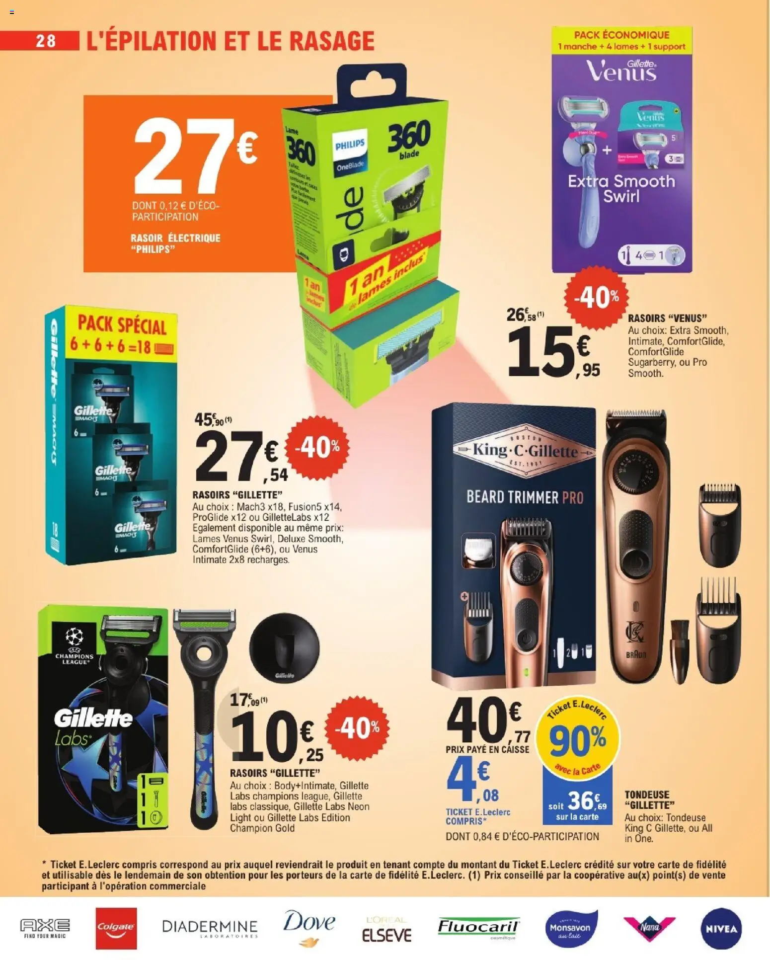 {H1} | Page: 28 | Produits: Monsavon, Rasoir électrique, Rasoir, Tondeuse