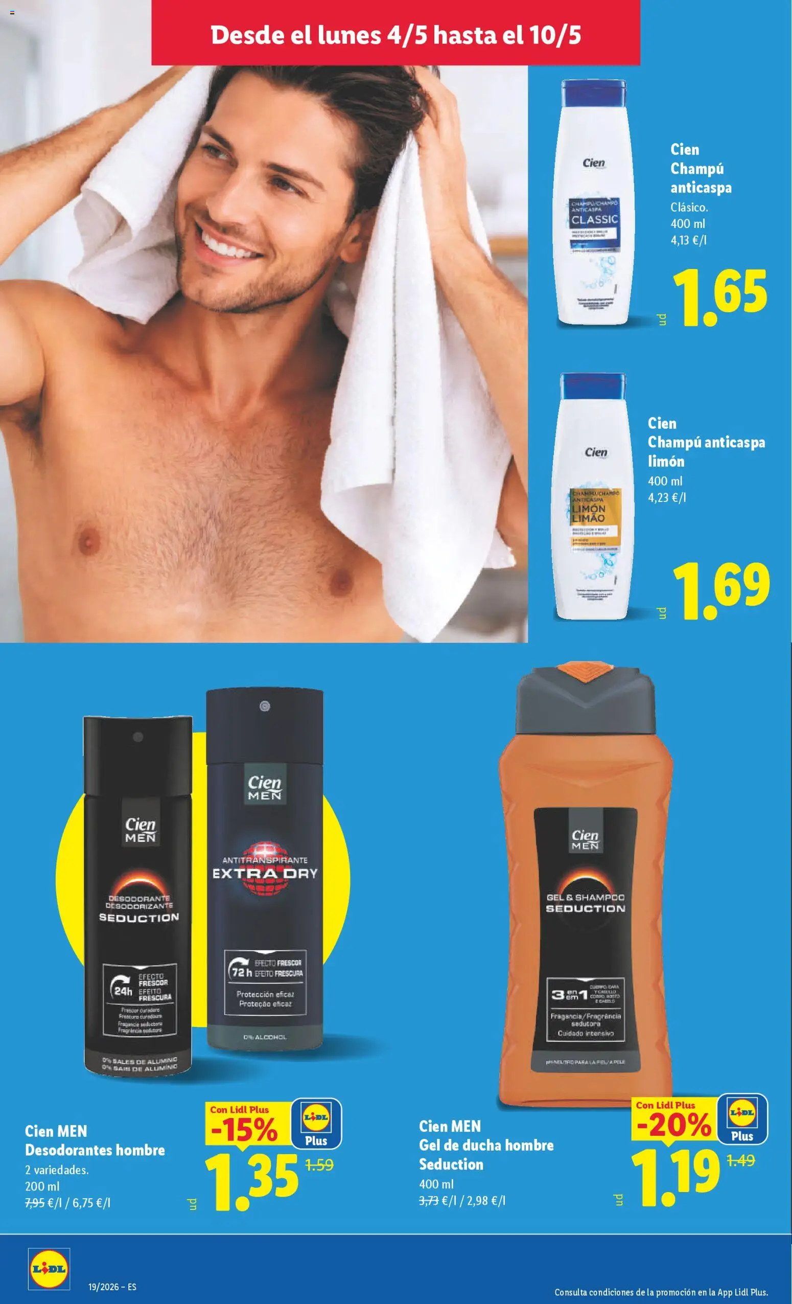 Lidl folleto │ válido desde el 04.05.2026 | Página: 22 | Productos: Champú, Desodorante, Champú anticaspa, Ducha