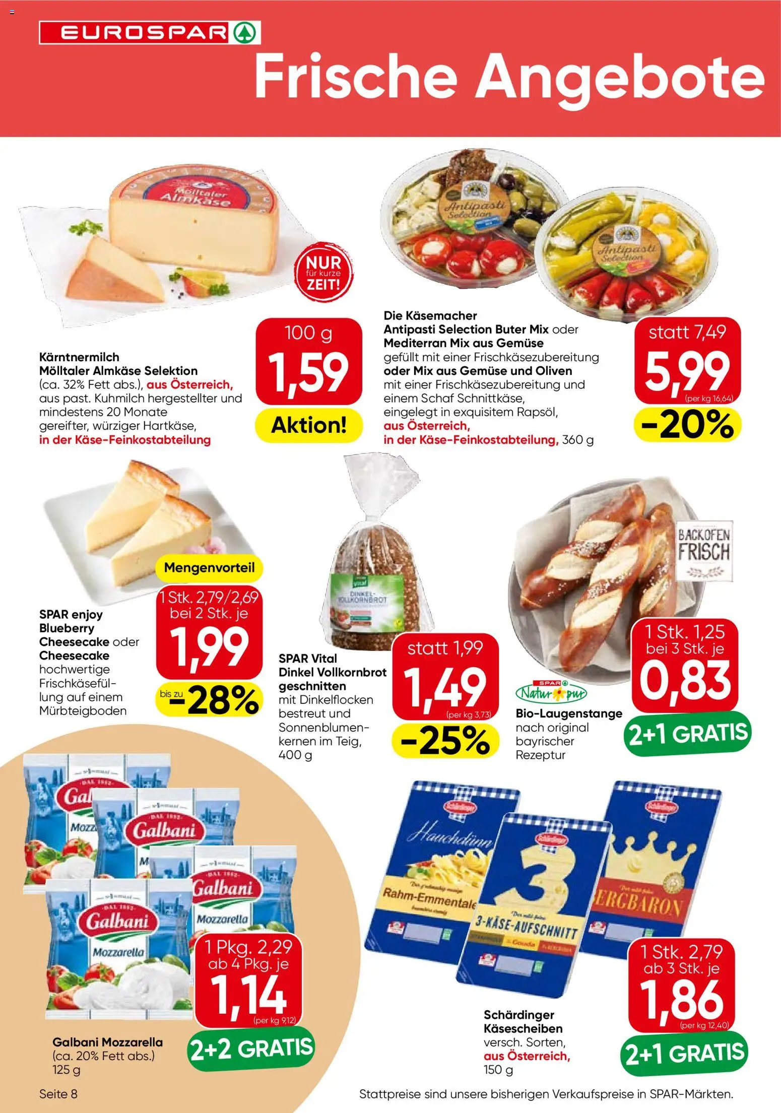 Eurospar Flugblatt gültig ab 21.05.2026 | Seite: 8 | Produkte: Gemüse, Szeder