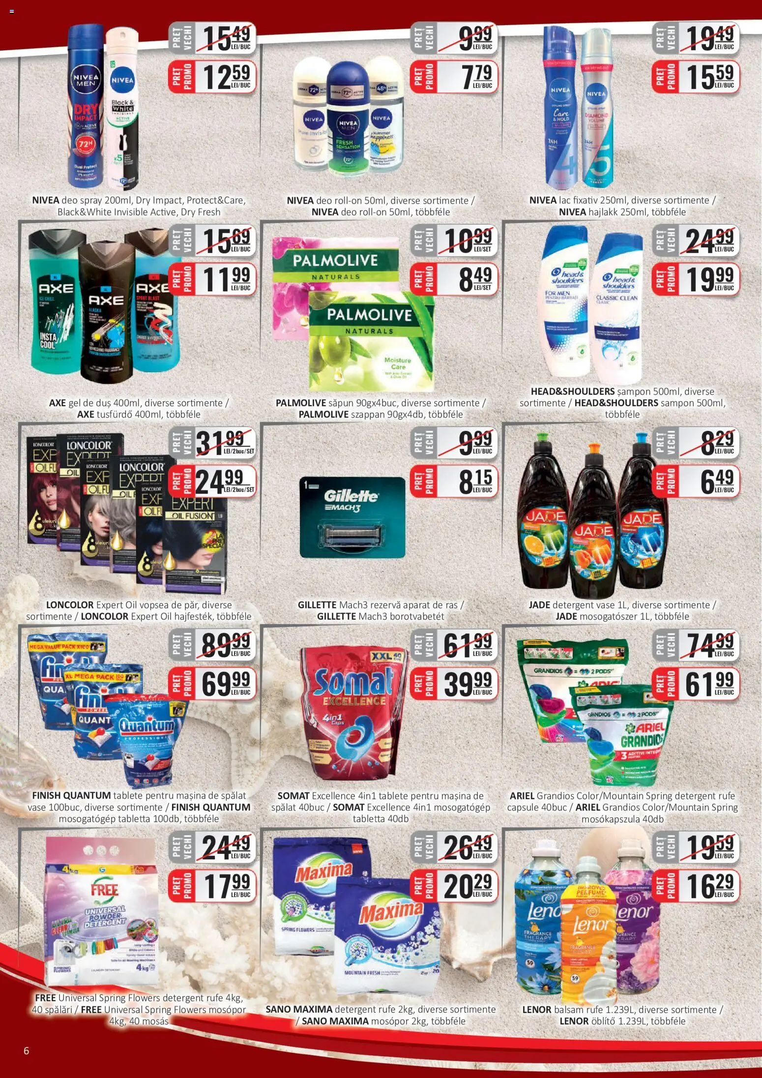 Noul catalog CBA – valabil de la 01.07.2026 | Pagină: 6 | Produse: Mașină De Spălat, Duș, Balsam, Tablete pentru mașina de spălat