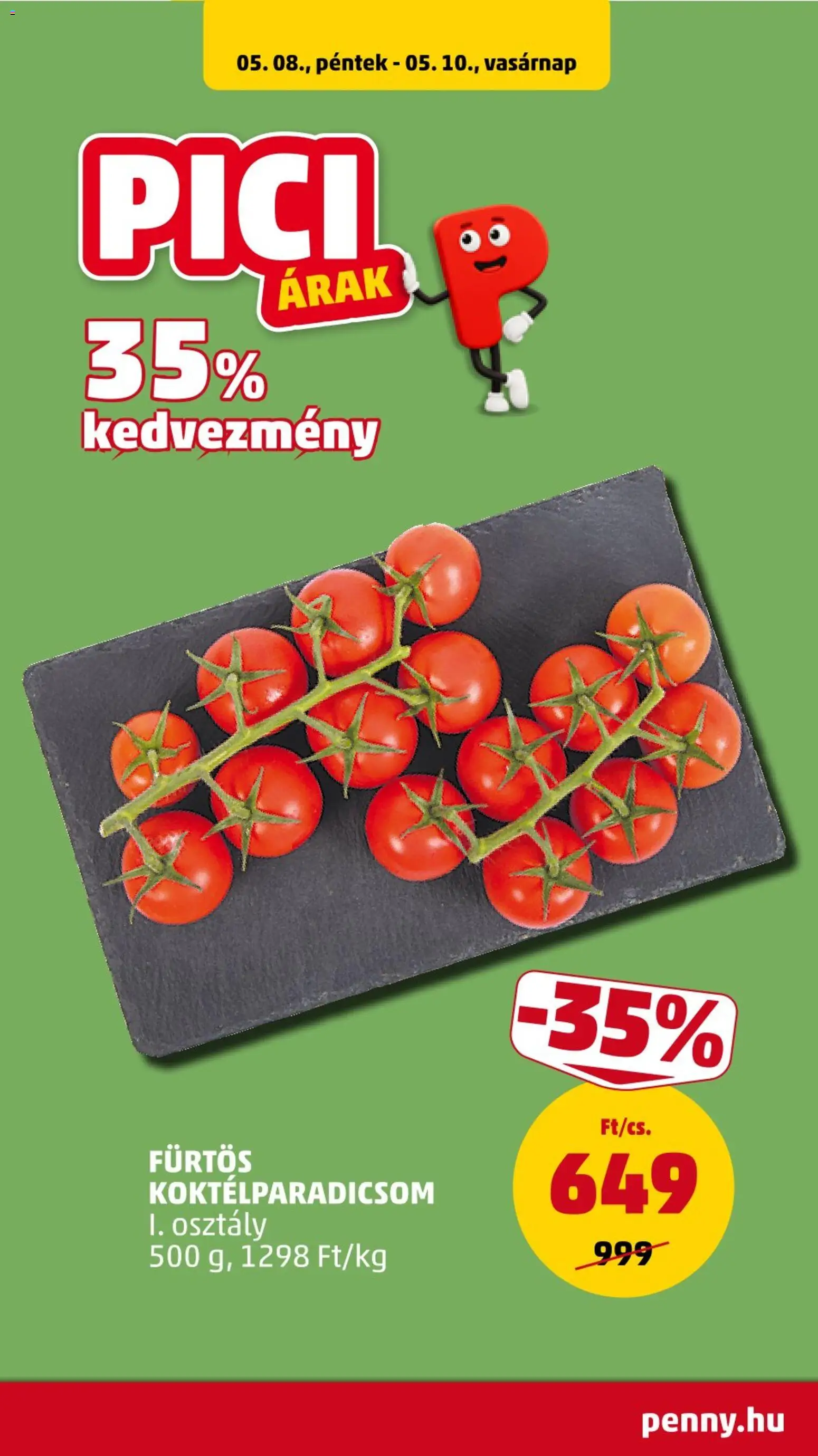 PENNY akciós ujság - amely érvényes a következő dátumtól: 07.05.2026 | Oldal: 28 | Termékek: Koktélparadicsom
