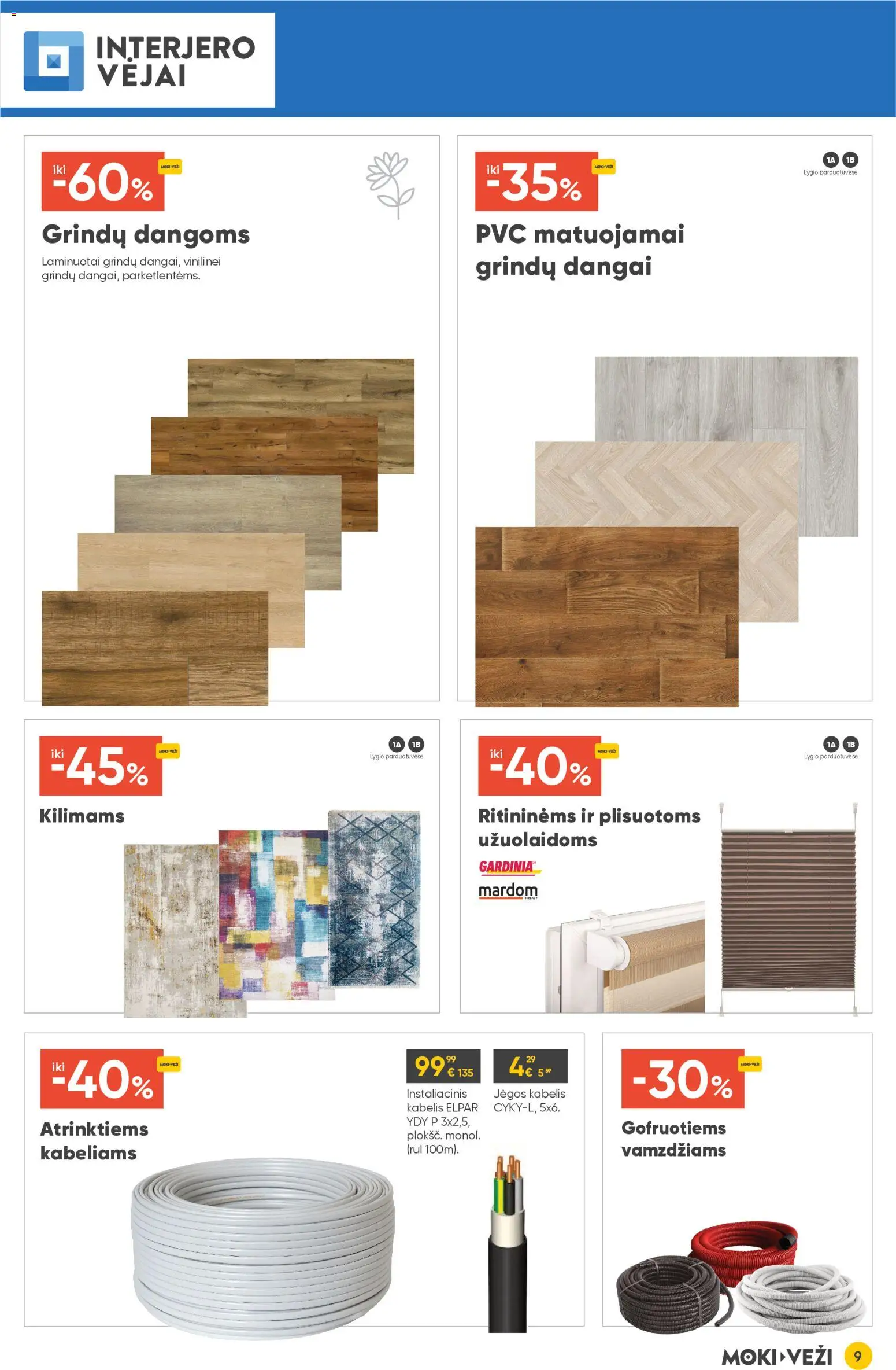 MOKI VEŽI akcijos nuo 05.03.2026 | Puslapis: 9 | Prekių: Kabelis