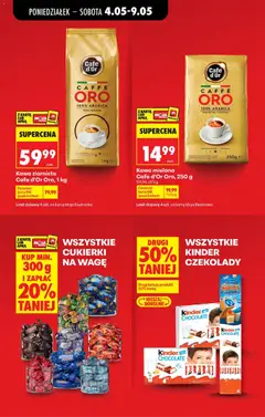 Pogląd oferty "Kawa ziarnista Cafe d'Or Oro, 1 kg, 100% Arabica, kawa ziarnista" - ważna od 04.05.2026 | Strona: 15