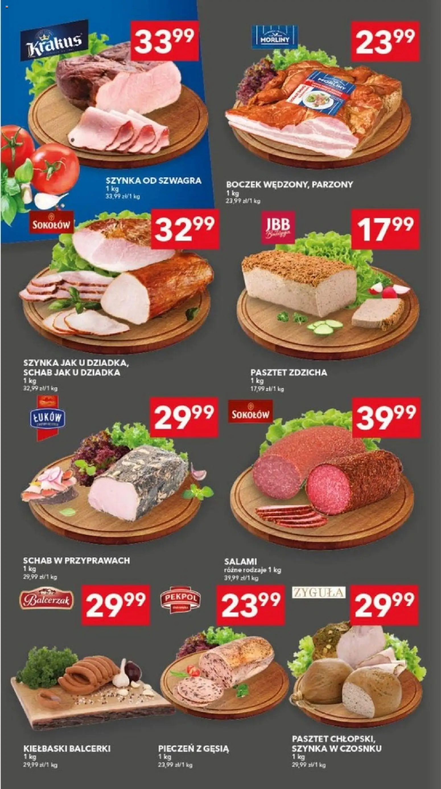 Lewiatan gazetka - Gdańsk od 22.10.2026 | Strona: 4 | Produkty: Schab, Pasztet, Kiełbaski, Salami
