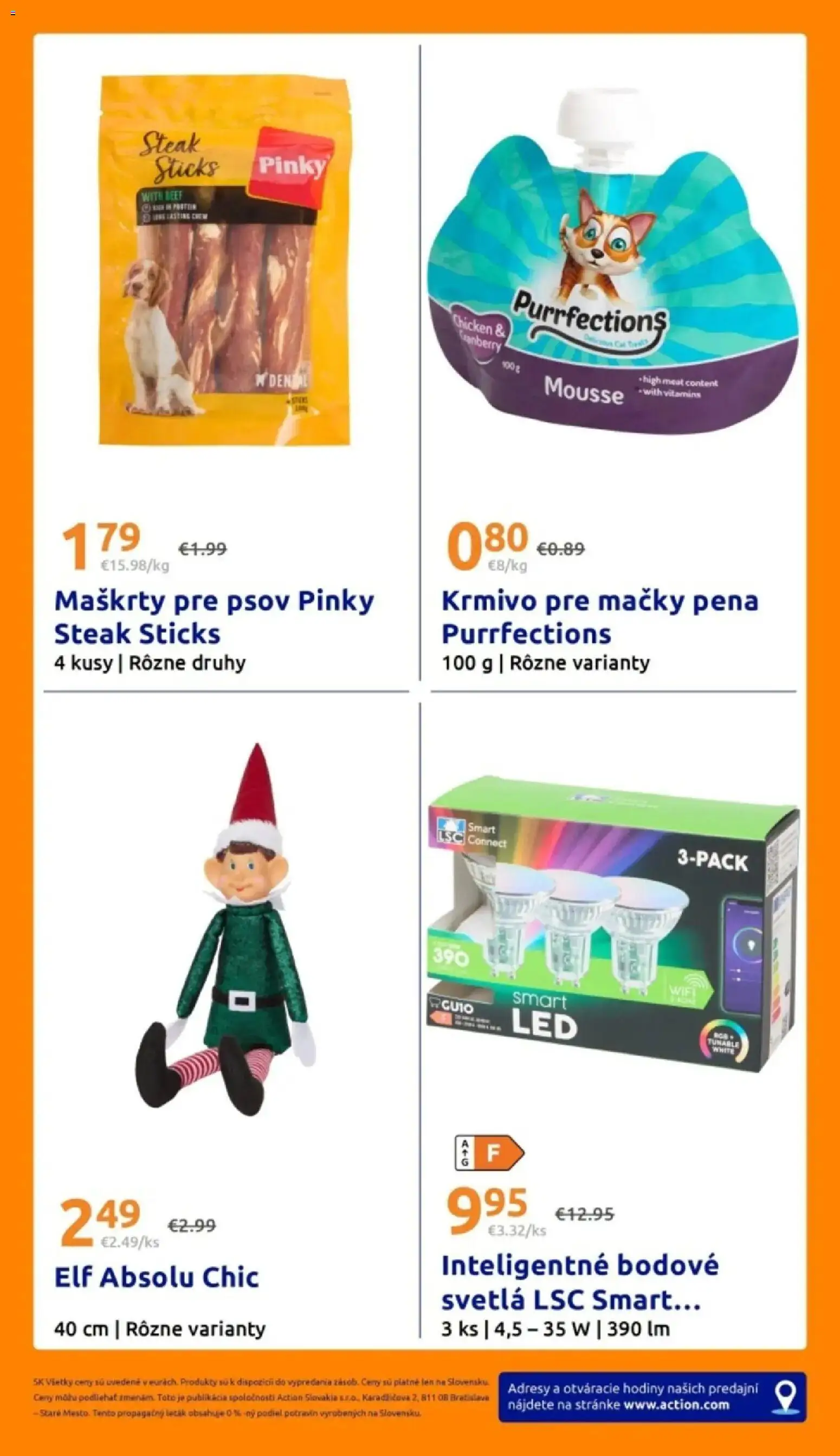 Nové Action akcie – leták je platný od 07.10.2026 | Strana: 29 | Produkty: Bodové svetlá, Hodiny, Steak, Pena