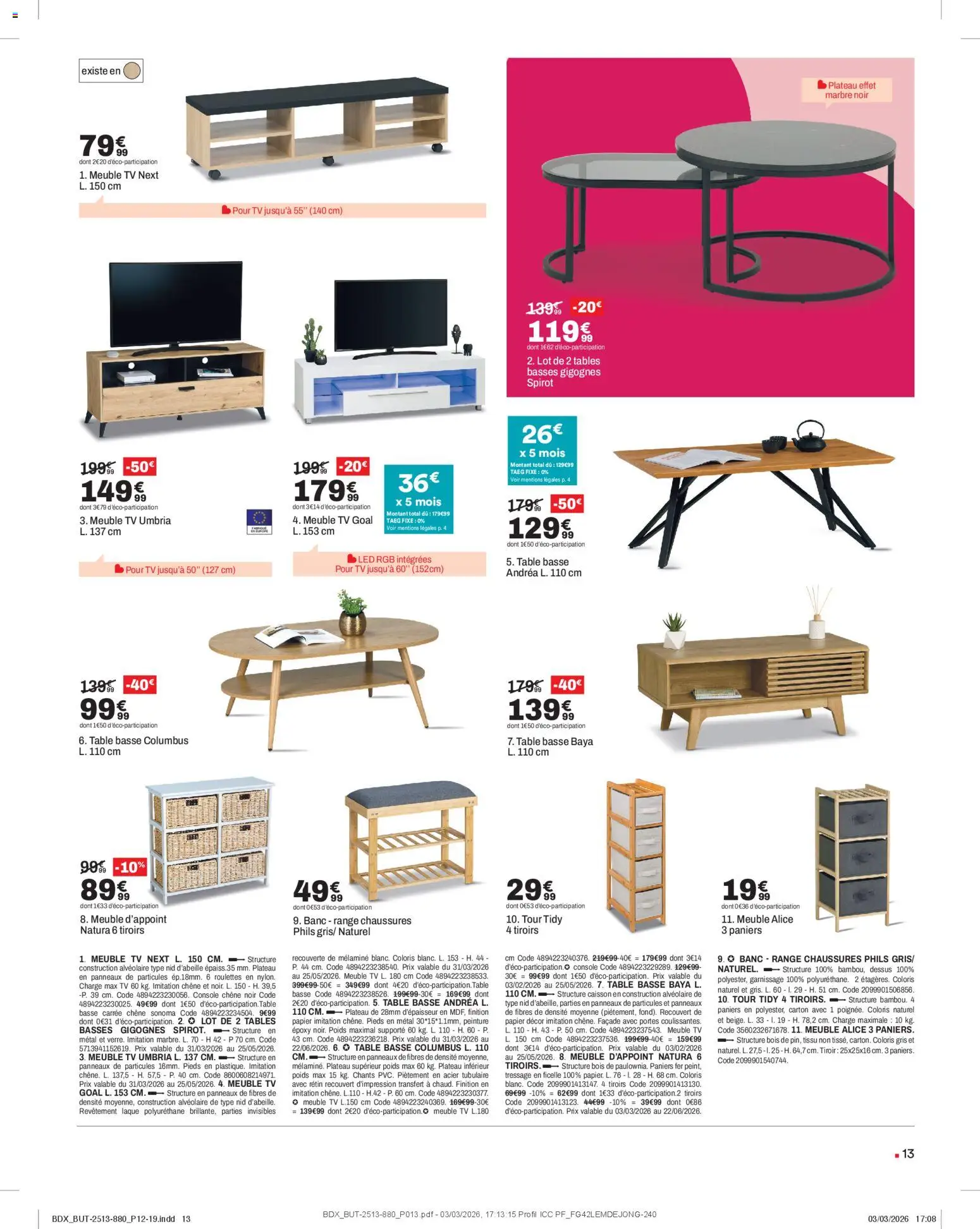 {H1} | Page: 13 | Produits: Meuble, Poids, Table basse, Table