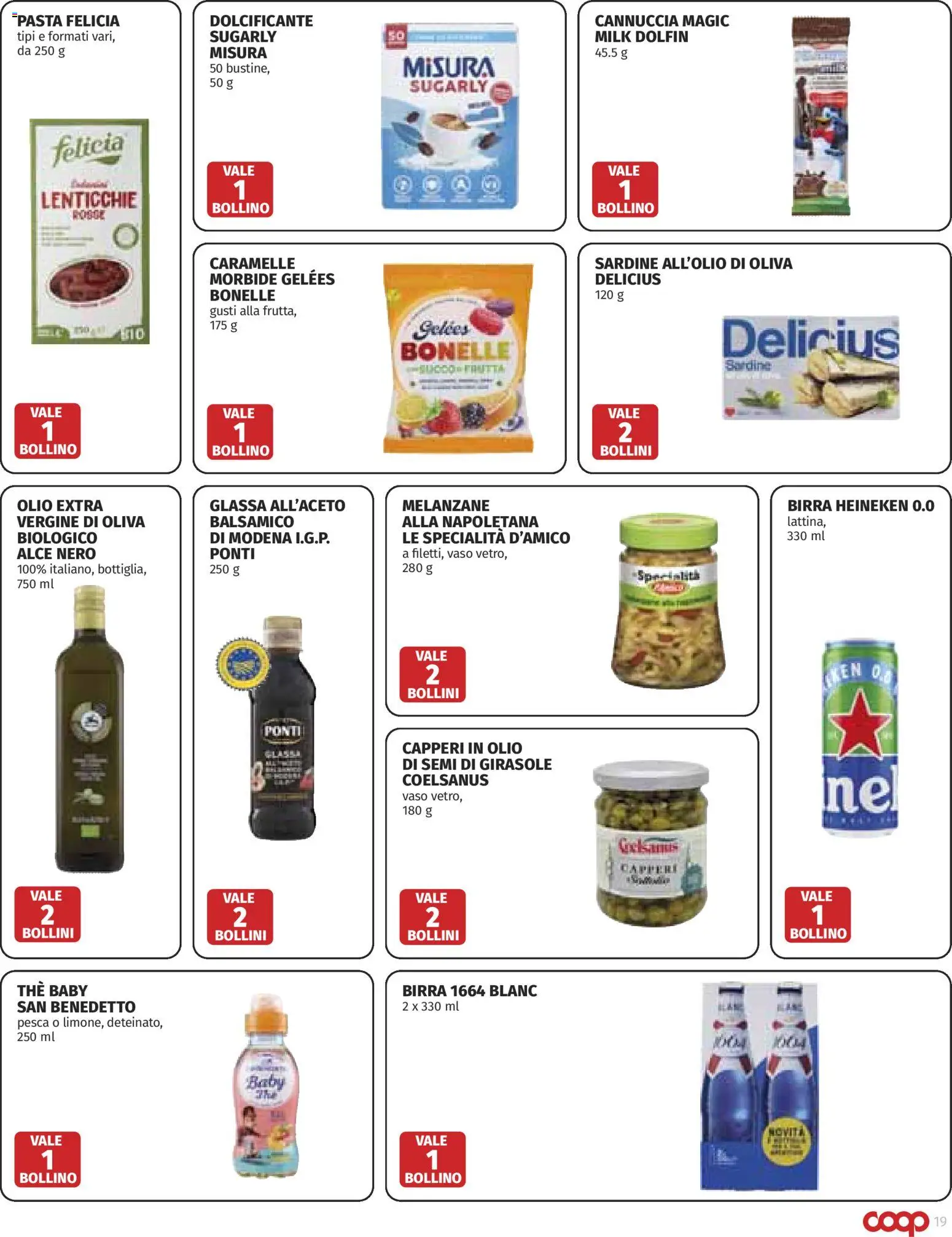 Volantino COOP del 25/06/2026 | Pagina: 19 | Prodotti: Birra, Caramelle, Lenticchie, Pasta