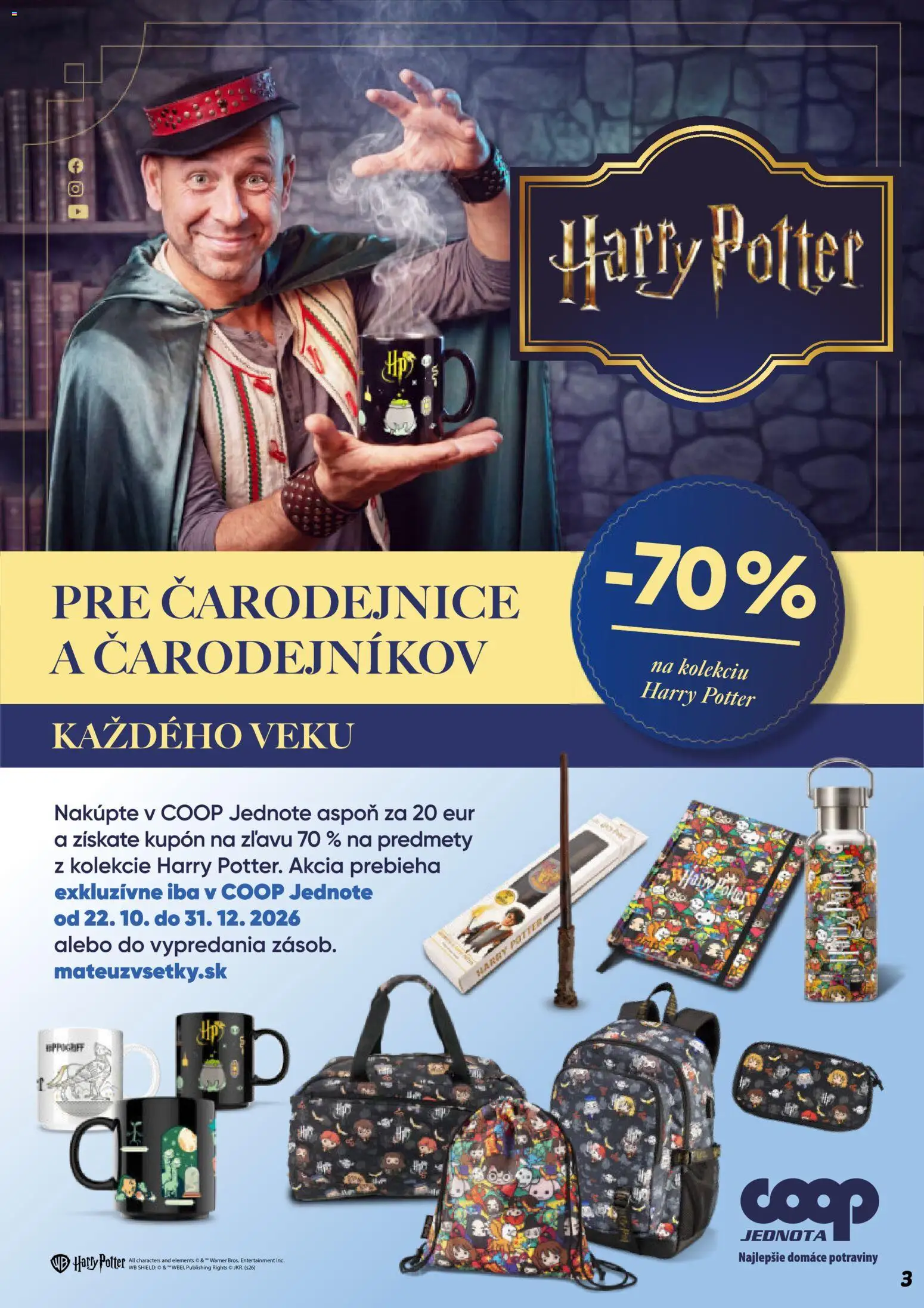 Nové COOP Jednota akcie – leták je platný od 22.10.2026 | Strana: 3