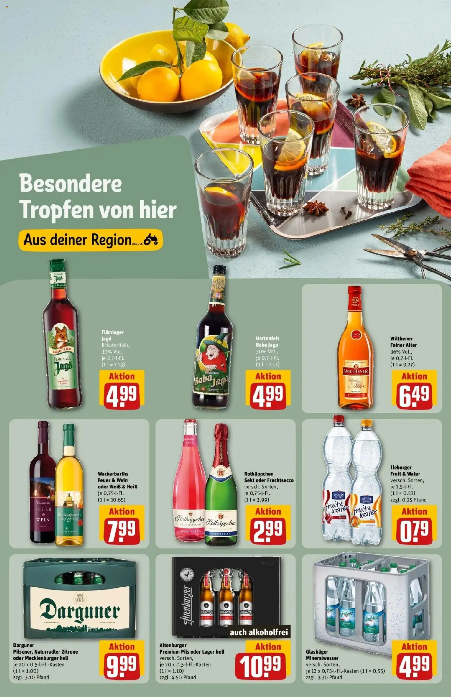 REWE Prospekt ab 12.10.2026 zum Blättern » Angebote | Seite: 23 | Produkte: Granatapfel, Äpfel, Mineralwasser, Rotkäppchen