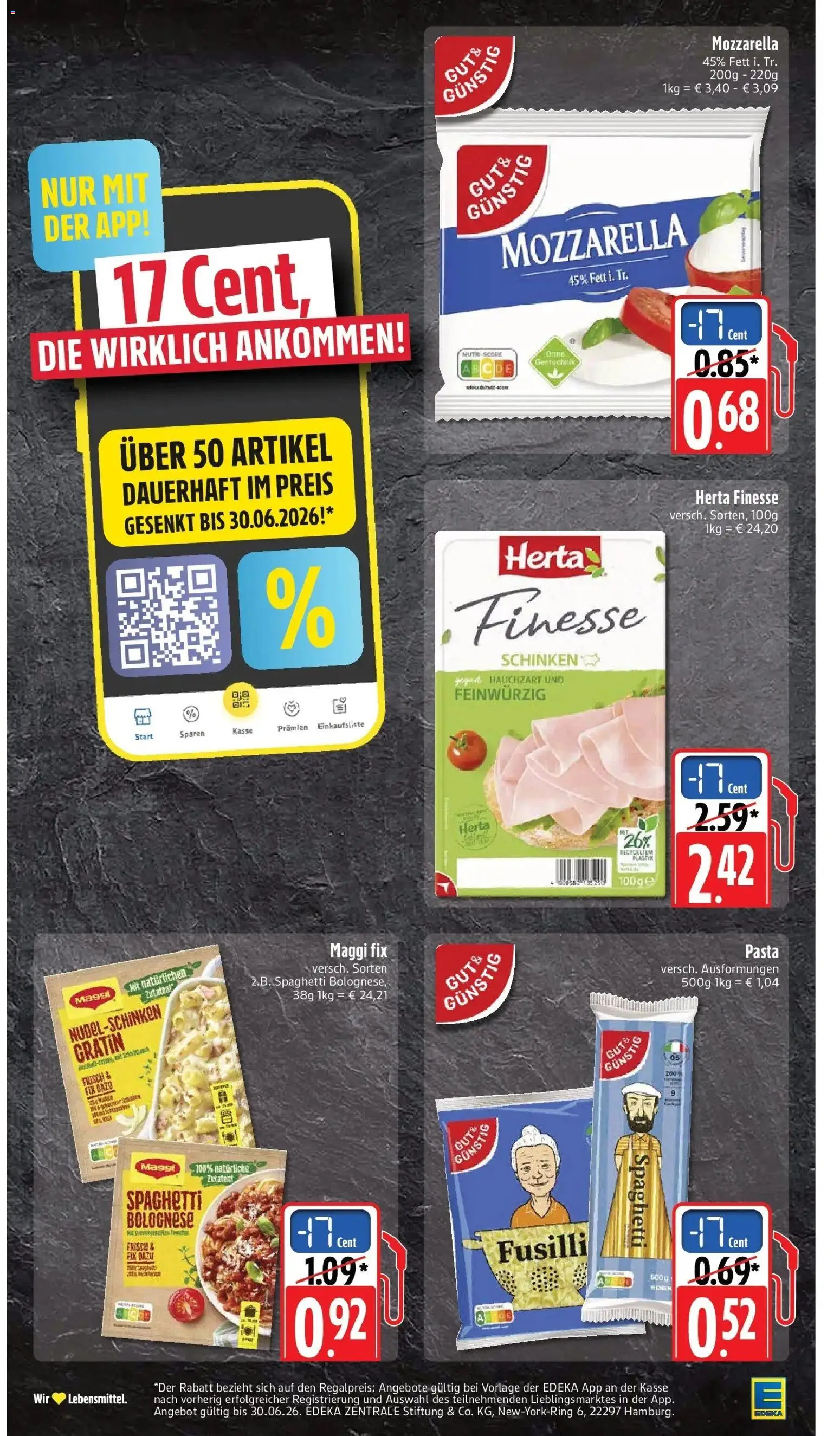 E center Prospekt Göppingen – gültig ab 17.05.2026 | Seite: 3 | Produkte: Mozzarella, Maggi fix, Schinken, Herta finesse
