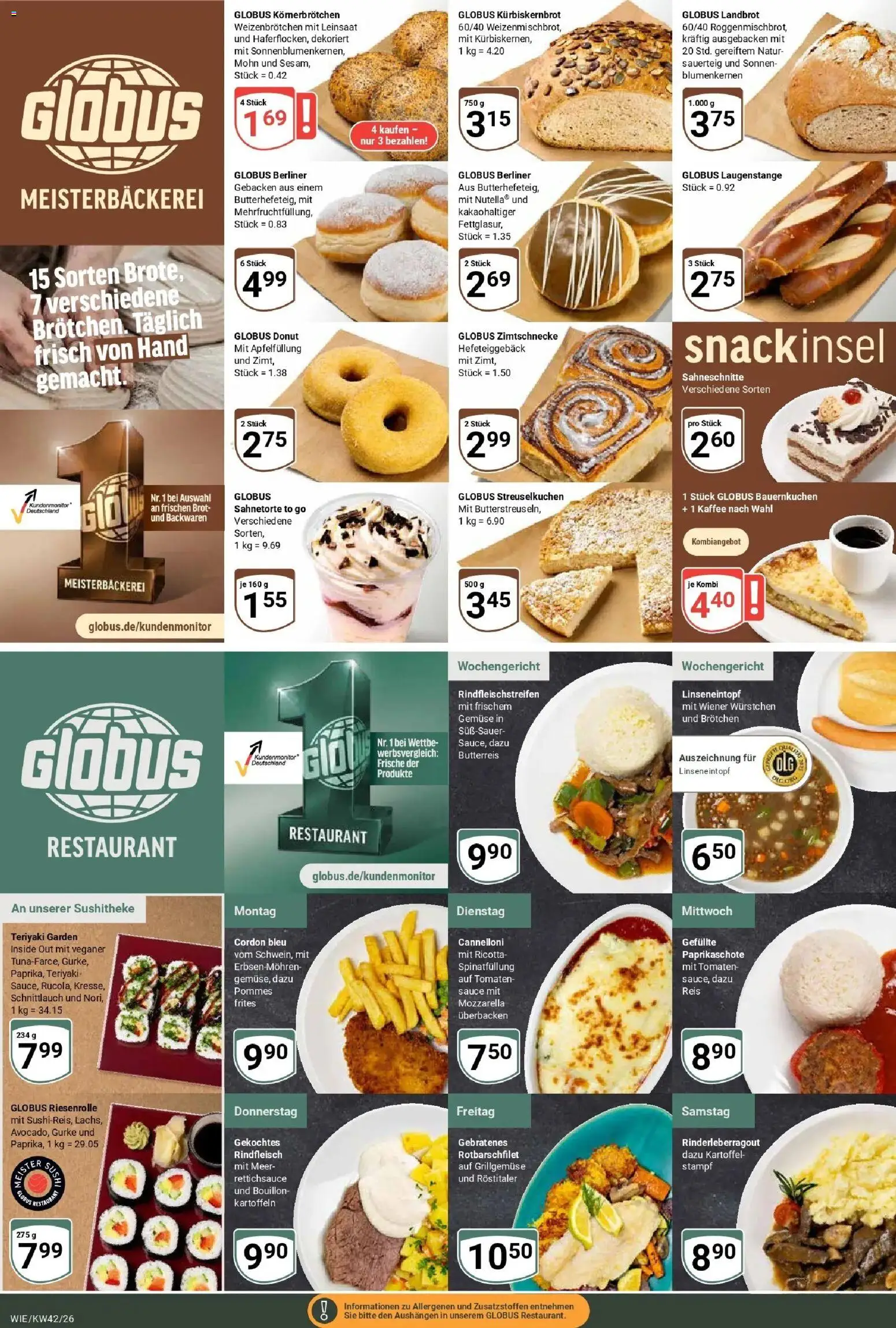 Globus Prospekt Waghäusel (ab 12.10.2026) » Angebote online | Seite: 8 | Produkte: Kaffee, Kartoffeln, Brot, Reis