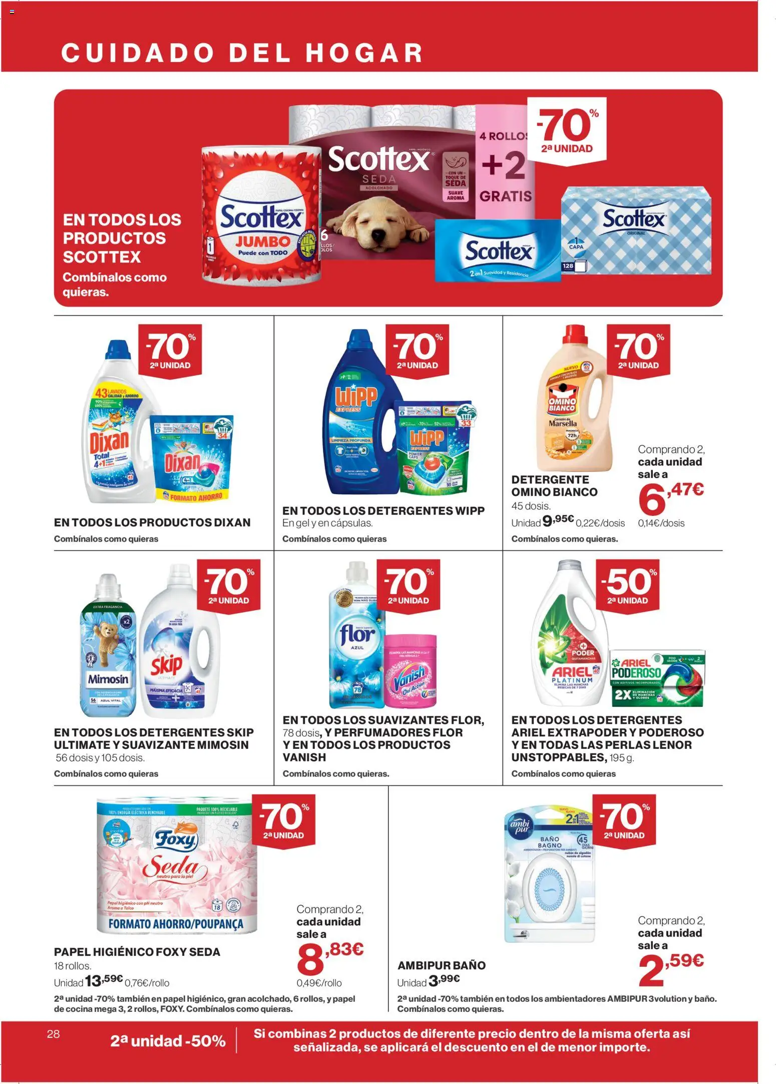 Supercor folleto │ válido desde el 04.06.2026 | Página: 28 | Productos: Fragancia, Detergente, Papel higienico, Baño