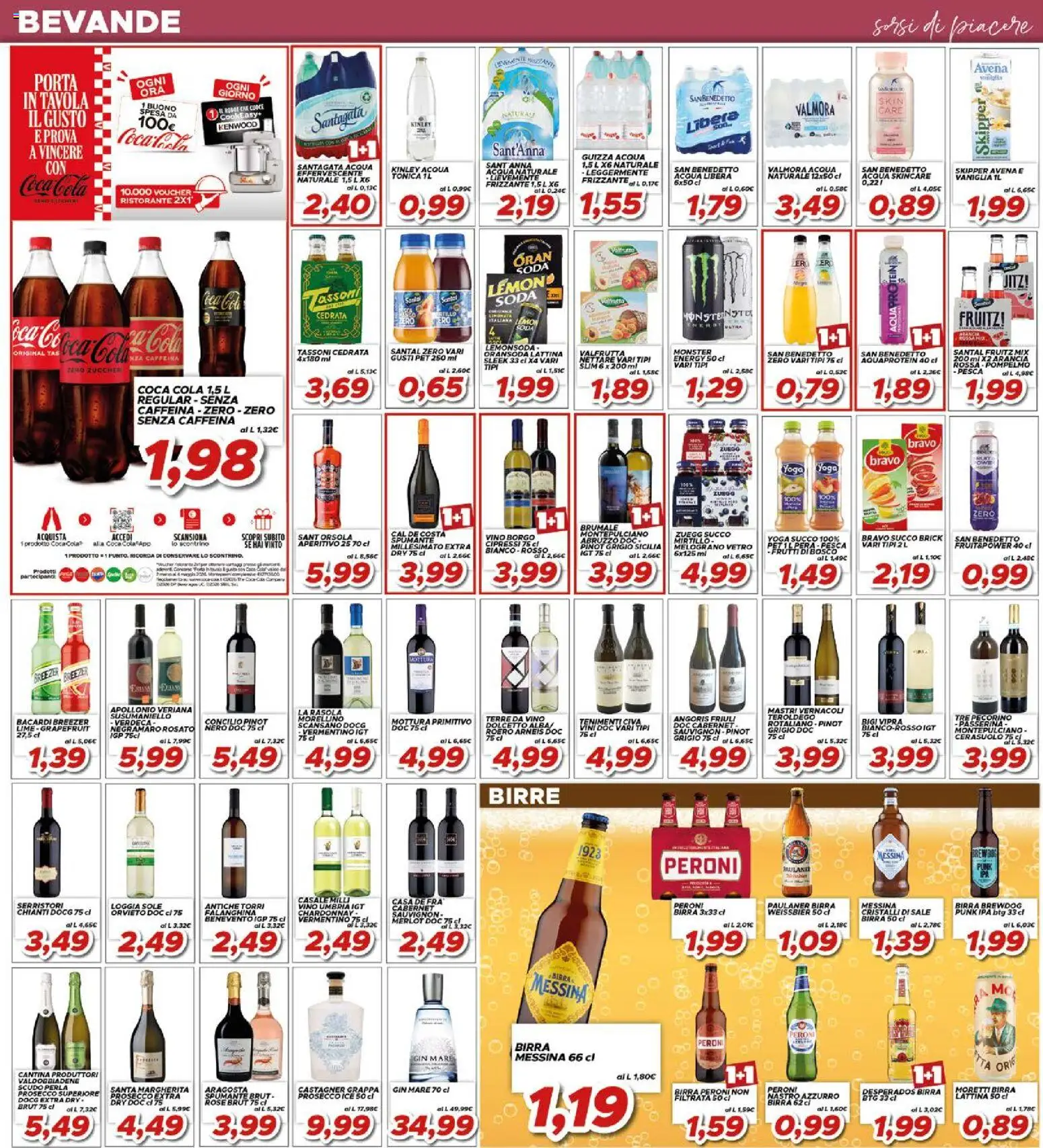 Volantino Ma Supermercati del 29.04.2026 | Pagina: 14 | Prodotti: Birra Moretti, Lime, Spumante, Pecorino