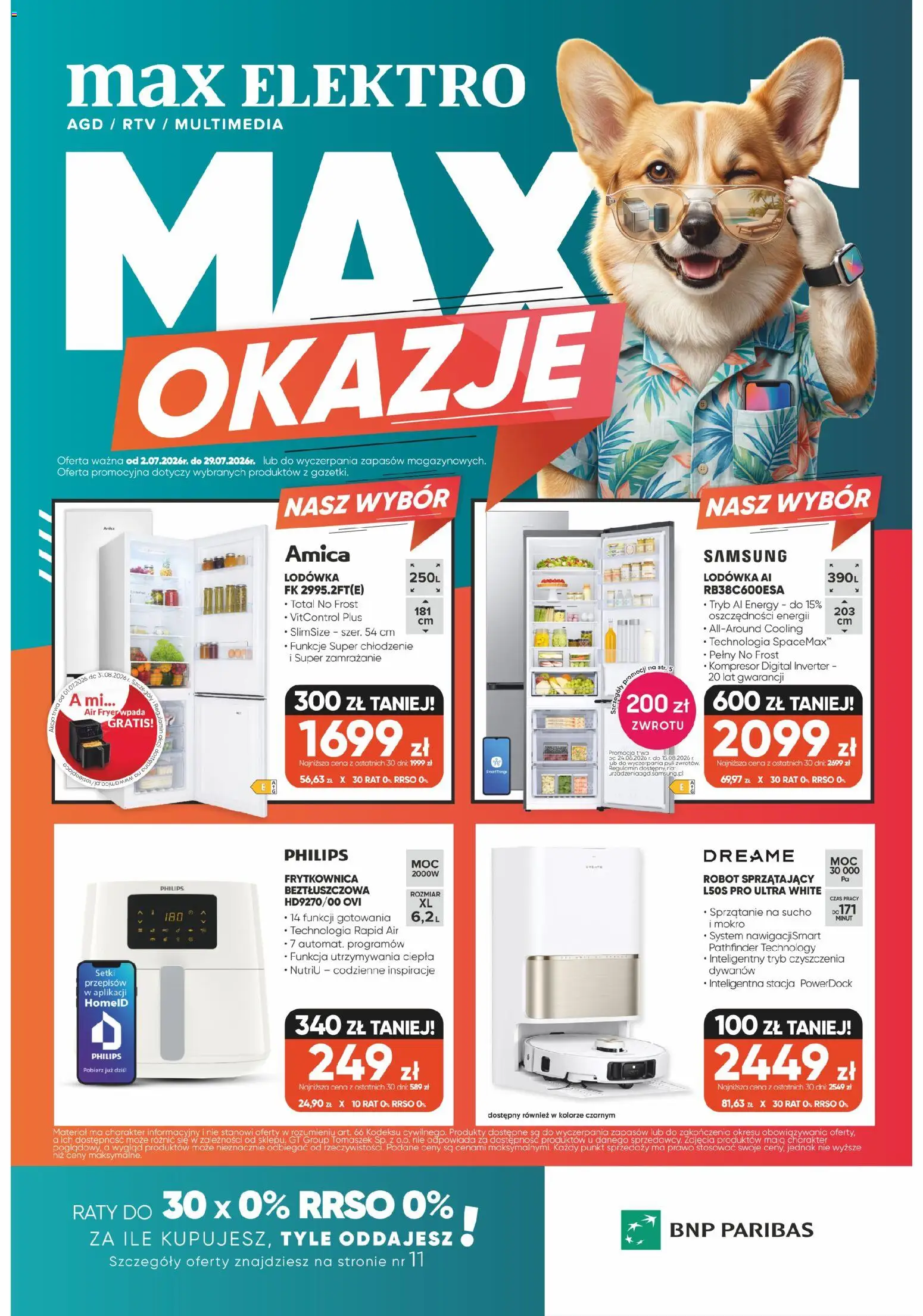 Max elektro gazetka od 02.07.2026 | Strona: 1