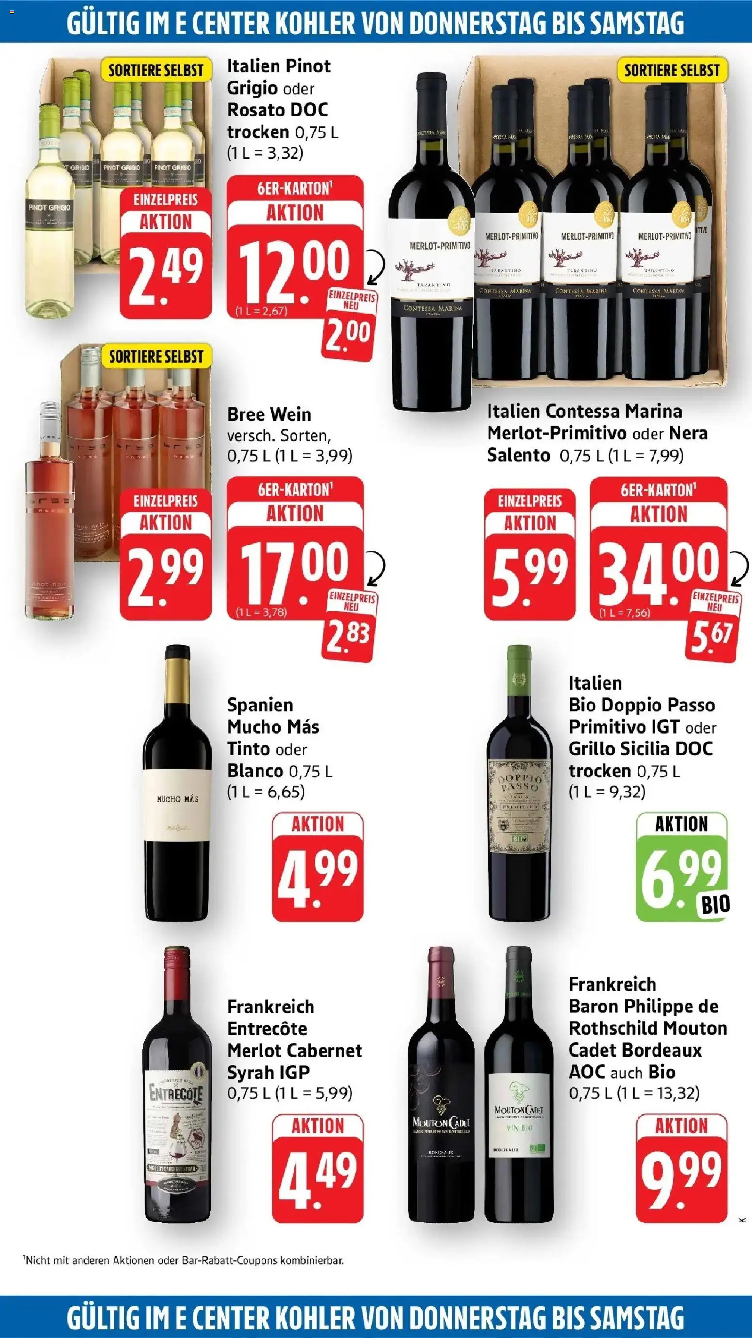 Edeka Prospekt Lahr (ab 07.09.2026) » Angebote Online | Seite: 49 | Produkte: Merlot, Bree, Entrecote, Doppio Passo