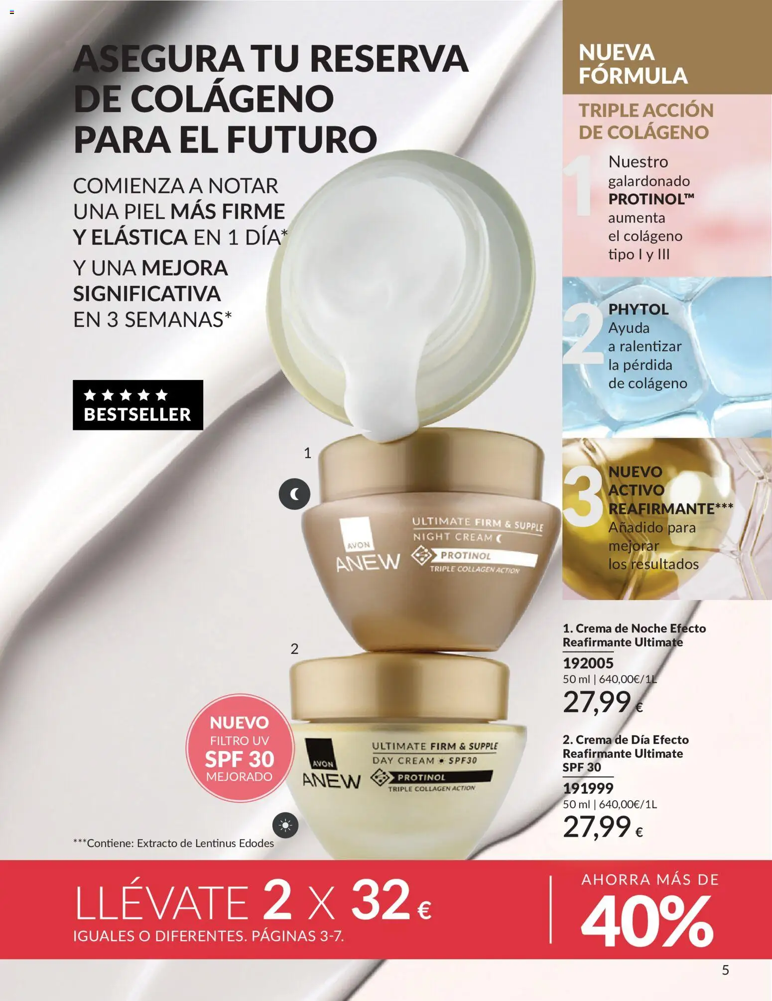 Catálogo AVON campaña 6 │ válido desde el 01.06.2026 | Página: 5 | Productos: Crema, Crema de día, Crema de noche