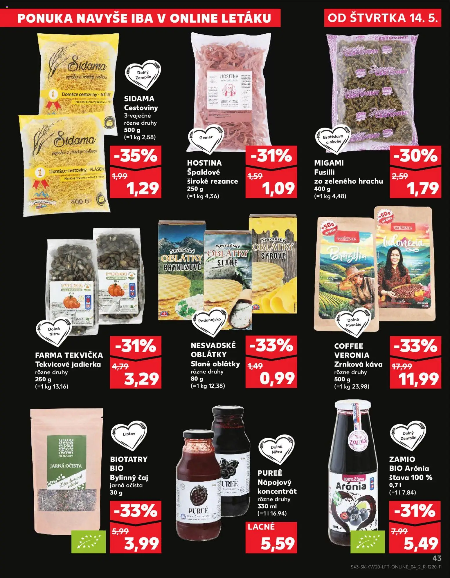 Nové Kaufland akcie – leták je platný od 14.05.2026 | Strana: 43