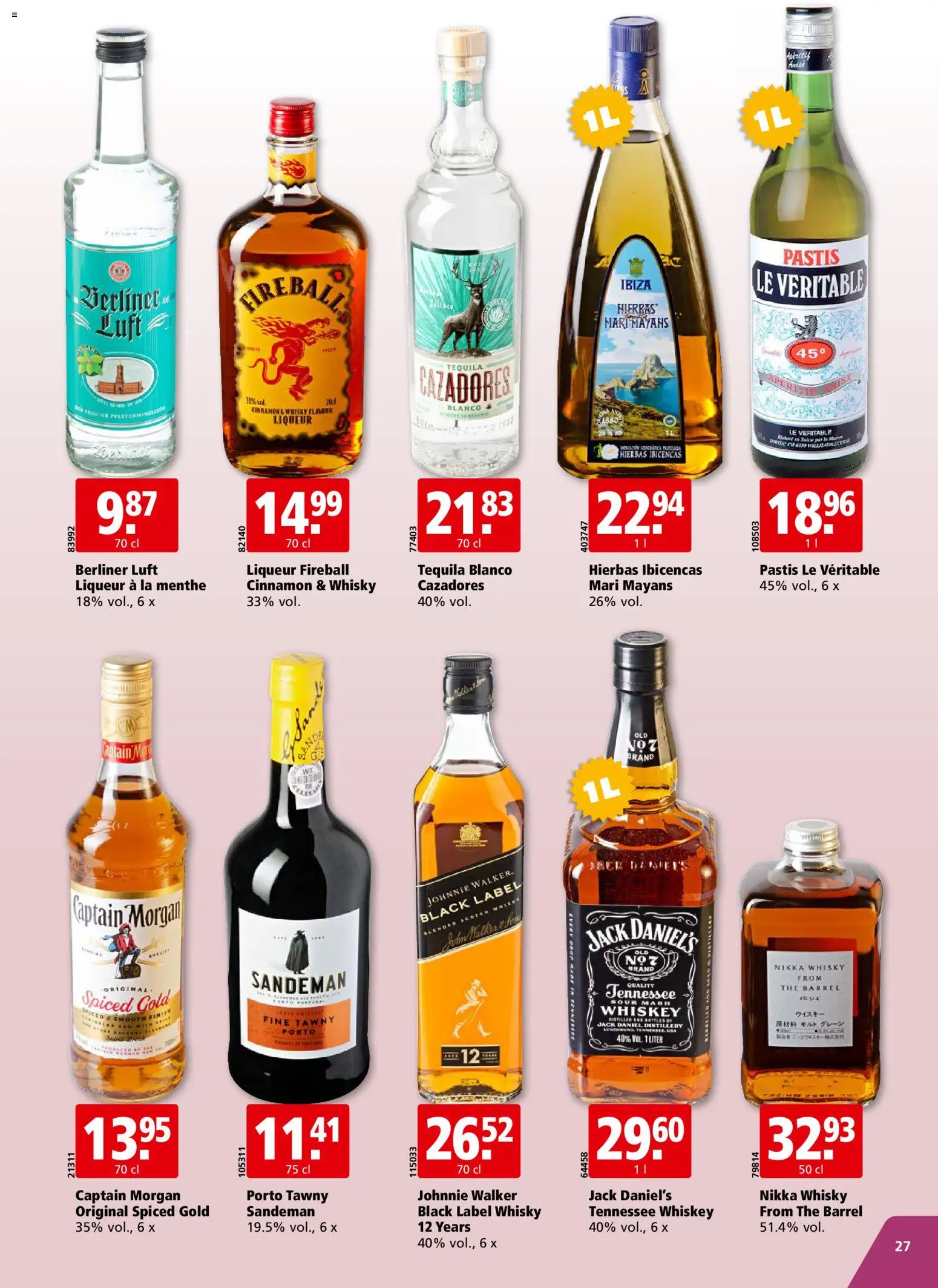 Aligro aktionen Chavannes, Matran, Genève, Sion – gültig ab 13.07.2026 | Seite: 27 | Produkte: Whiskey