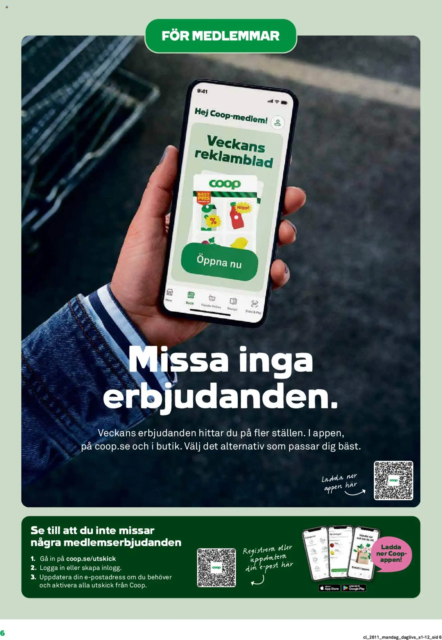 Coop Daglivs reklamblad aktuell från 09.03.2026 | Sida: 6