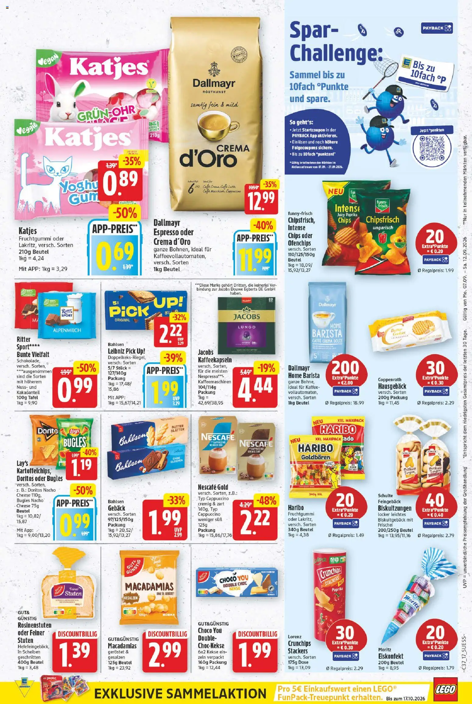 E center Prospekt – gültig ab 07.09.2026 | Seite: 17 | Produkte: Butter, Kaffee, Dallmayr, Nescafe gold
