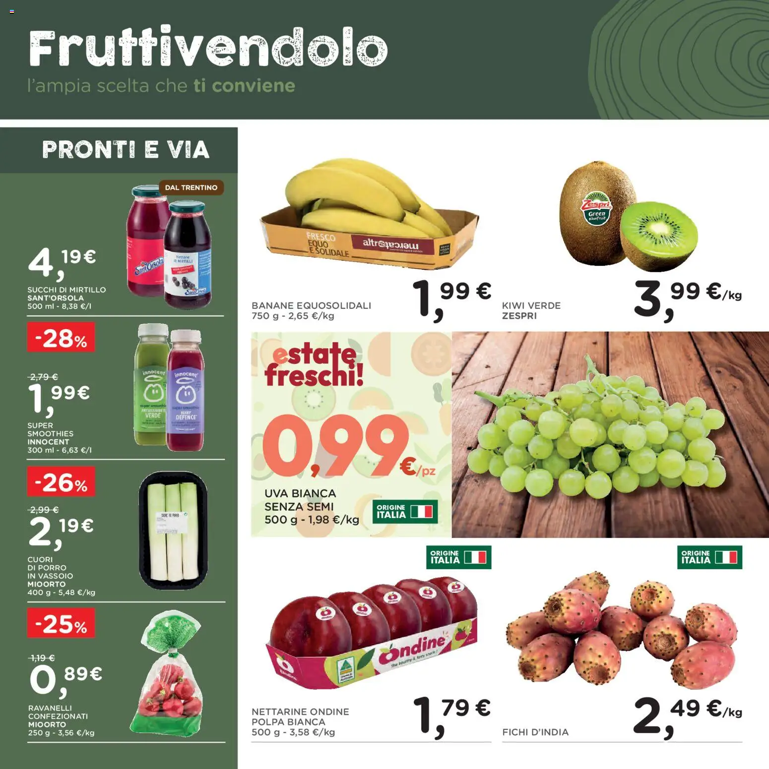 Volantino Poli del 02/09/2026 | Pagina: 8 | Prodotti: Kiwi, Fichi, Nettarine, Vassoio