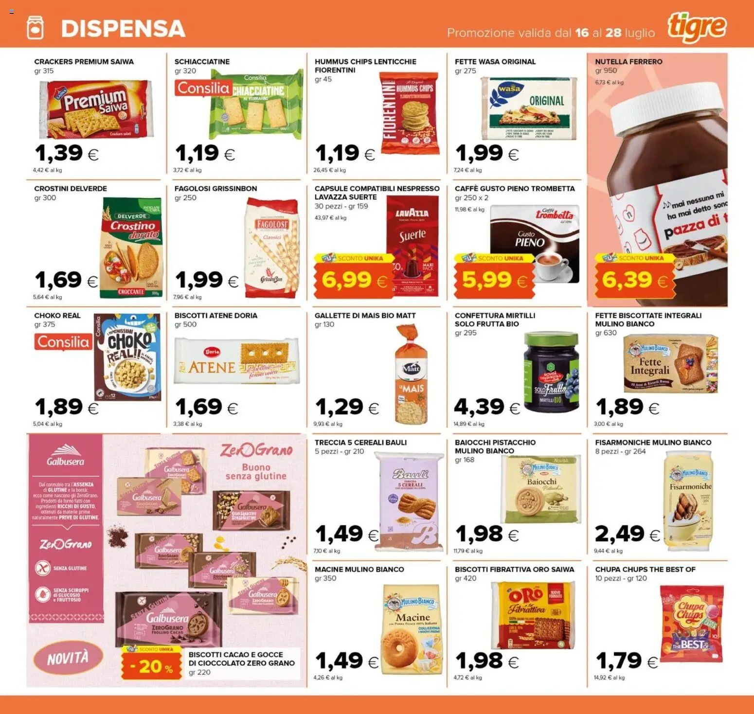 Volantino Tigre del 16/07/2026 | Pagina: 19 | Prodotti: Rosmarino, Hummus, Mirtilli, Cacao