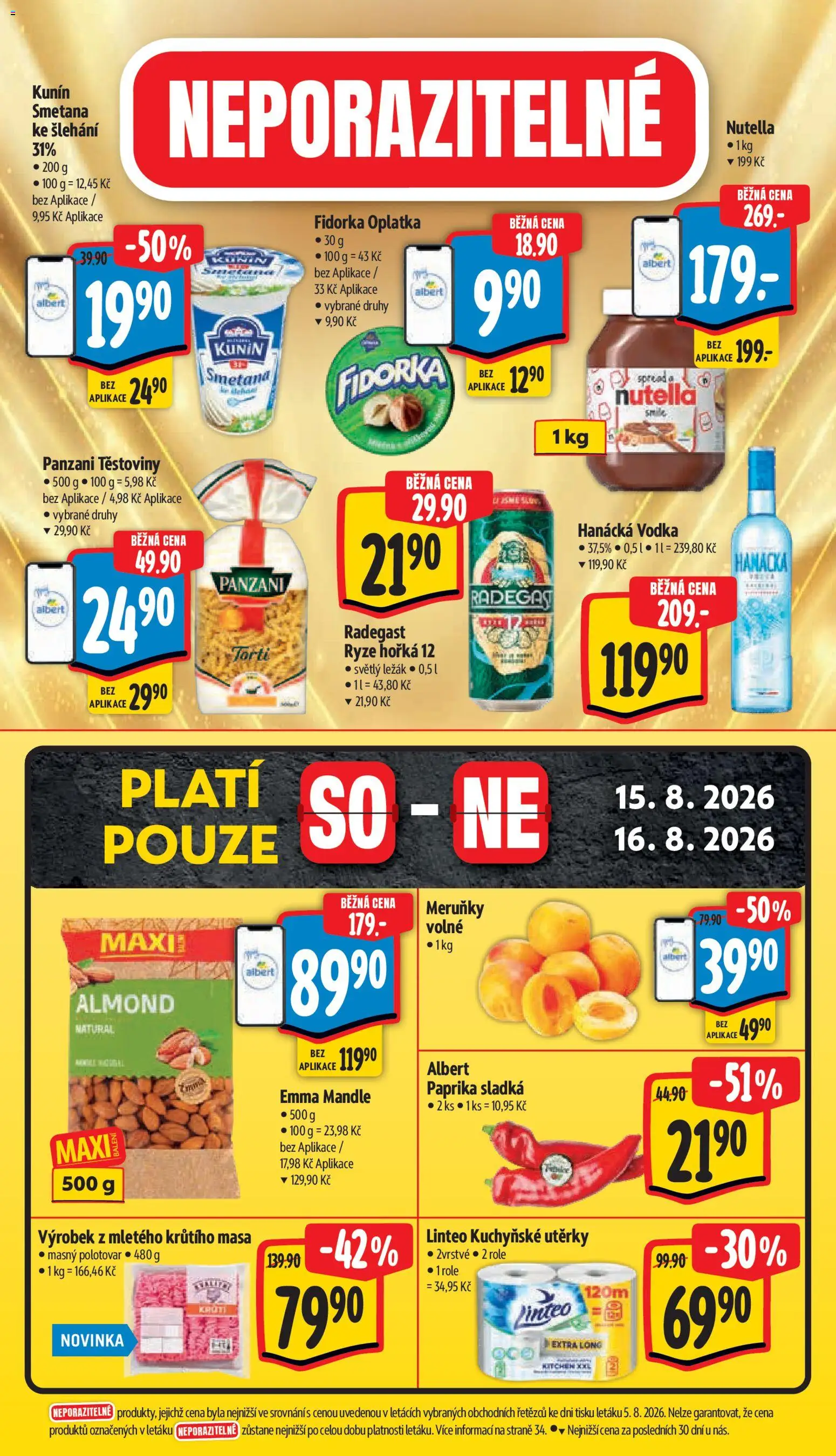 Albert leták - Hypermarket od 12.08.2026 | Strana: 61 | Produkty: Rýže, Smetana, Vodka, Paprika