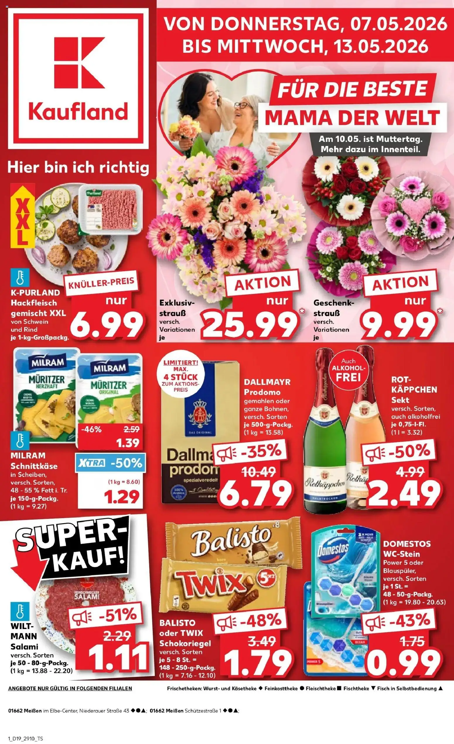 Prospekt Kaufland ab 04.05.2026 » Angebote Online zum Blättern | Seite: 6 | Produkte: Sekt, Dallmayr, Milram, Hackfleisch
