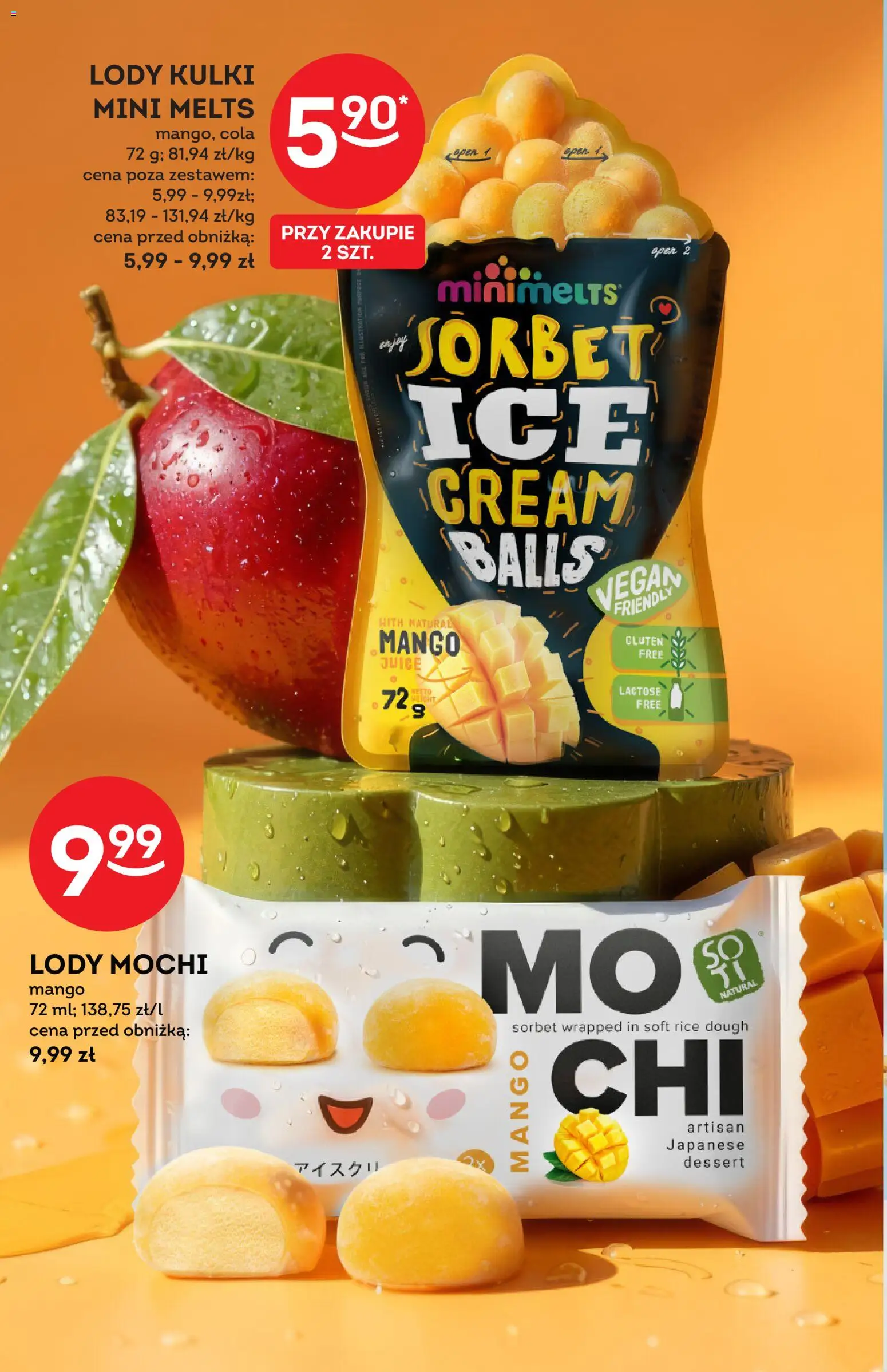Żabka gazetka - Katalog lodowy od 20.05.2026 | Strona: 12 | Produkty: Mango, Sorbet, Lody