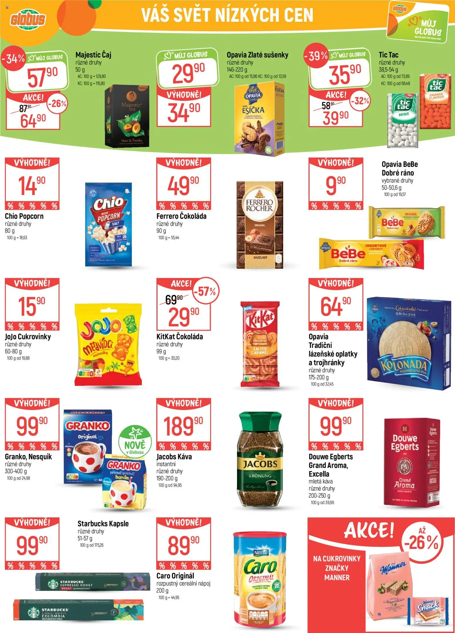 Globus leták - Liberec od 10.06.2026 | Strana: 31 | Produkty: Ferrero Rocher, Popcorn, Oplatky, Sušenky