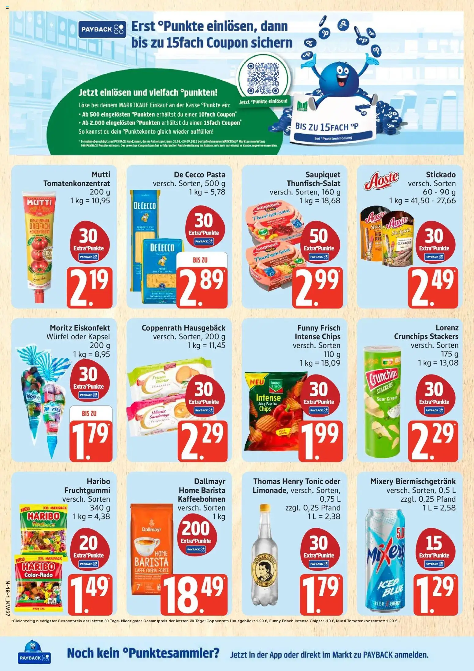 Marktkauf Prospekt Buxtehude (ab 07.09.2026) » Angebote online | Seite: 18 | Produkte: Thunfisch, Bier, Chips, Salat