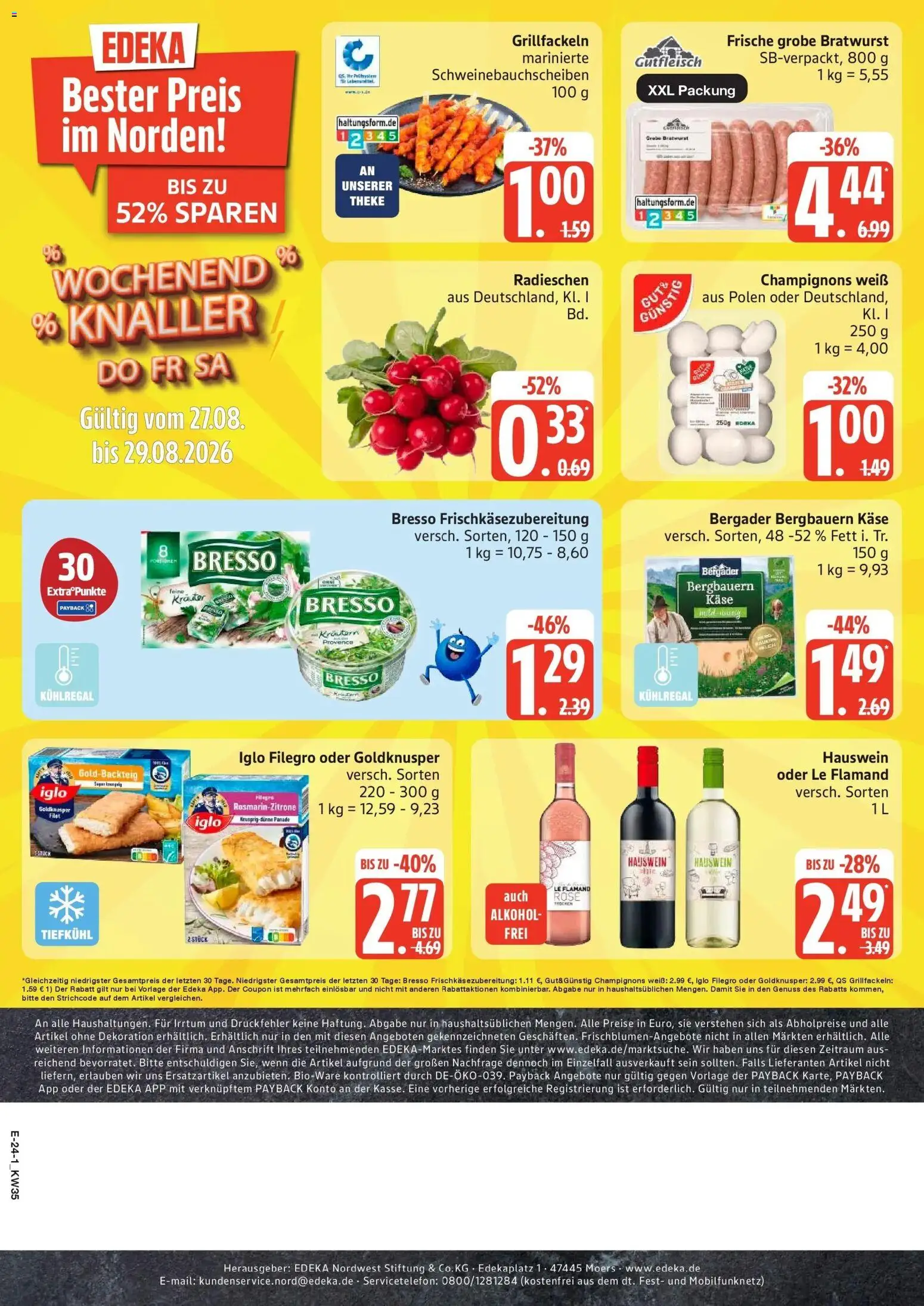 Edeka Prospekt Husum (ab 24.08.2026) » Angebote Online | Seite: 31