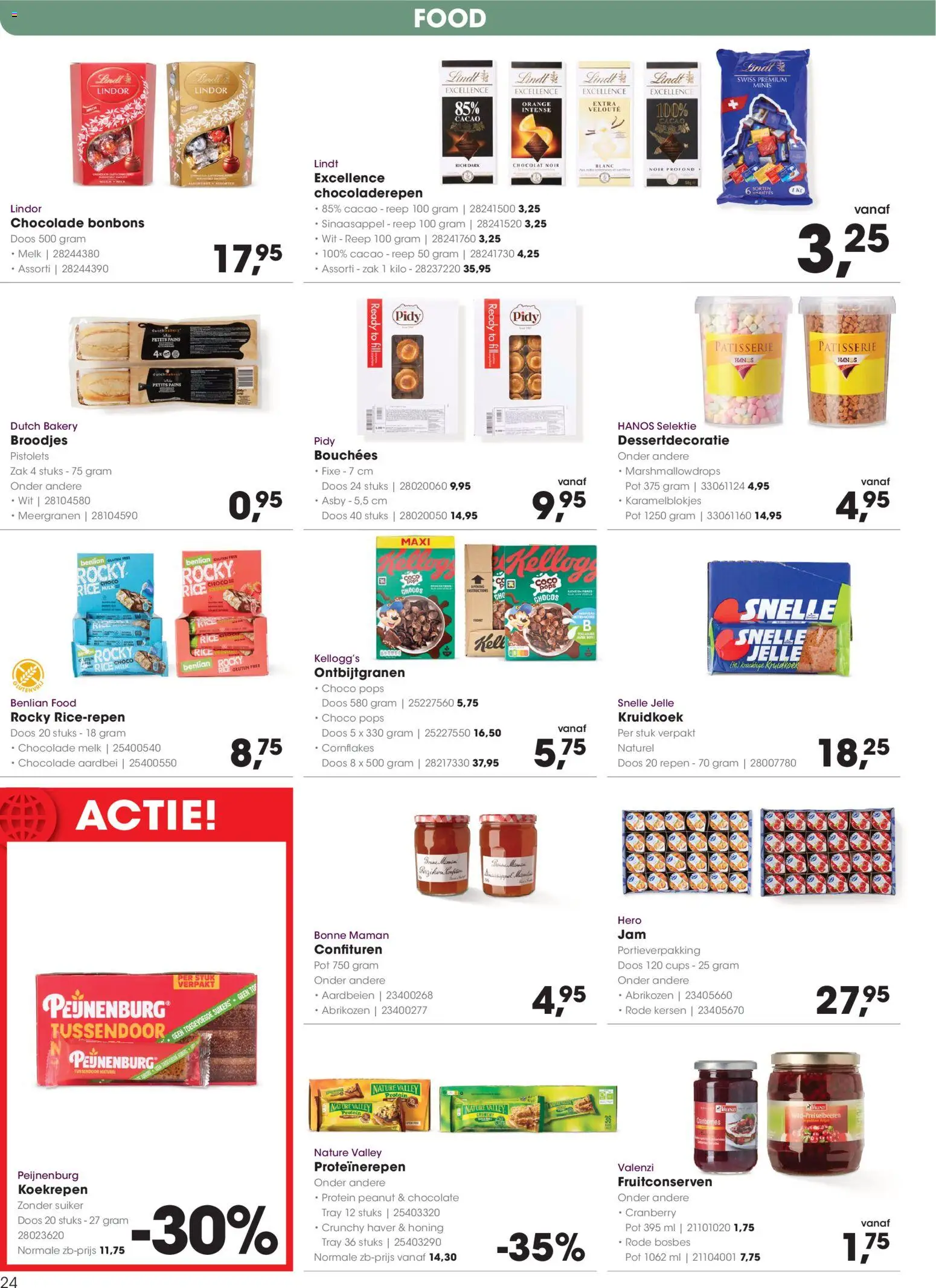 {H1} | Pagina: 24 | Producten: Honing, Pot, Aardbeien, Zak